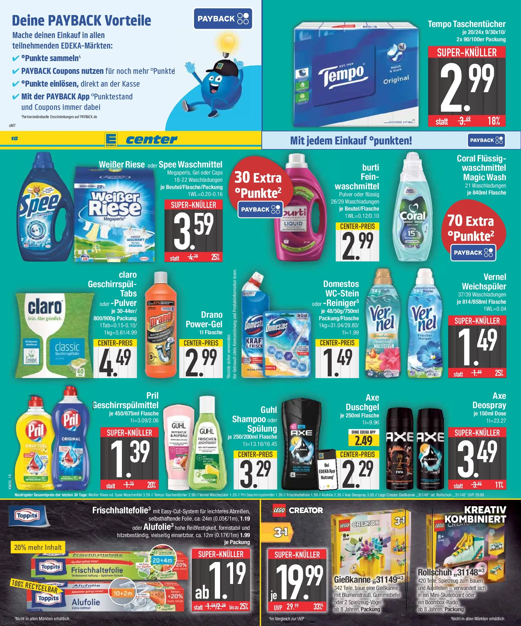 Edeka prospekt Traunstein	 (ab 26.01.2026) » Angebote Online | Seite: 18 | Produkte: Deodorant, Spee, Waschmittel, Pril
