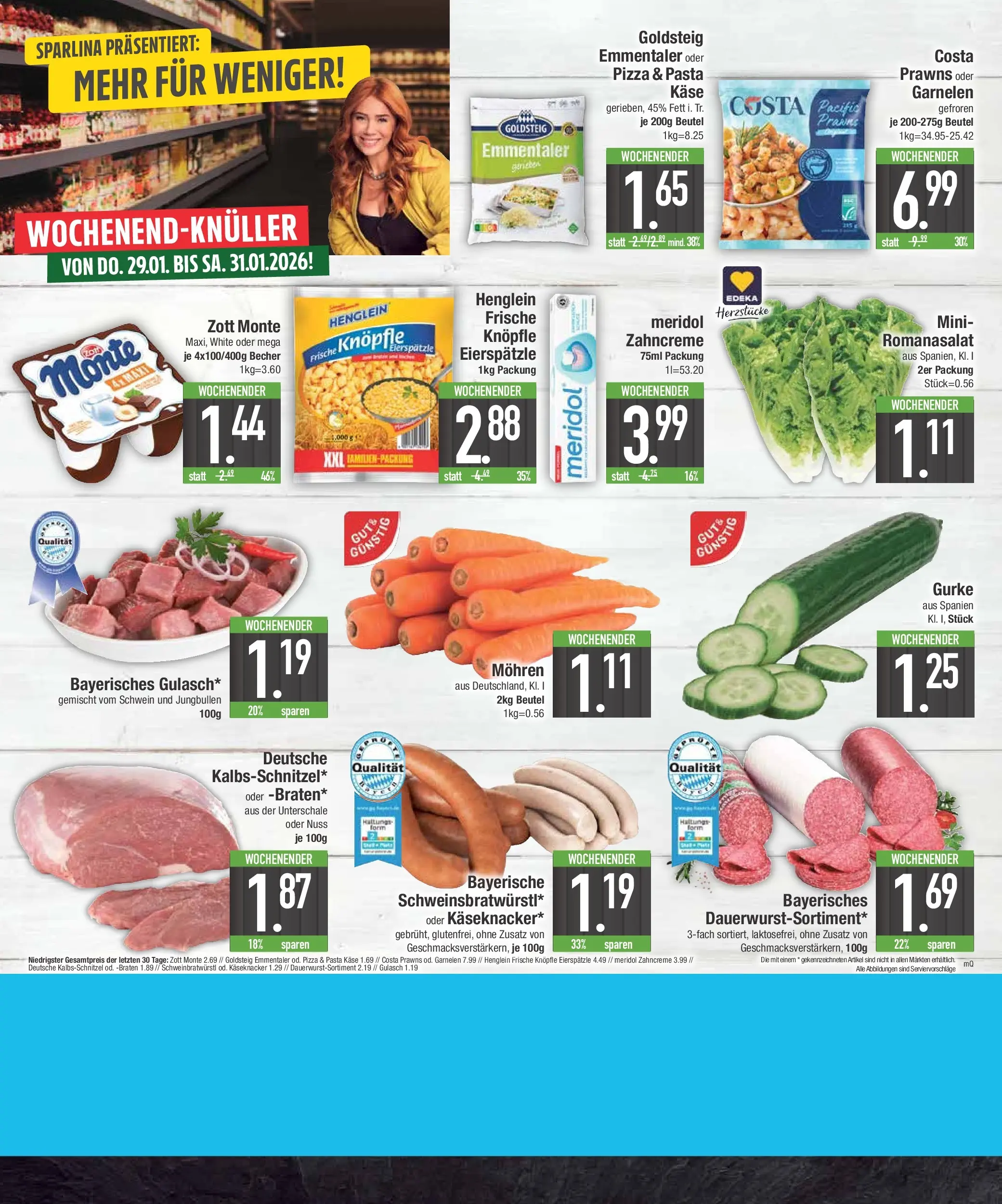 Edeka prospekt Traunstein	 (ab 26.01.2026) » Angebote Online | Seite: 20 | Produkte: Käse, Gulasch, Pasta, Pizza