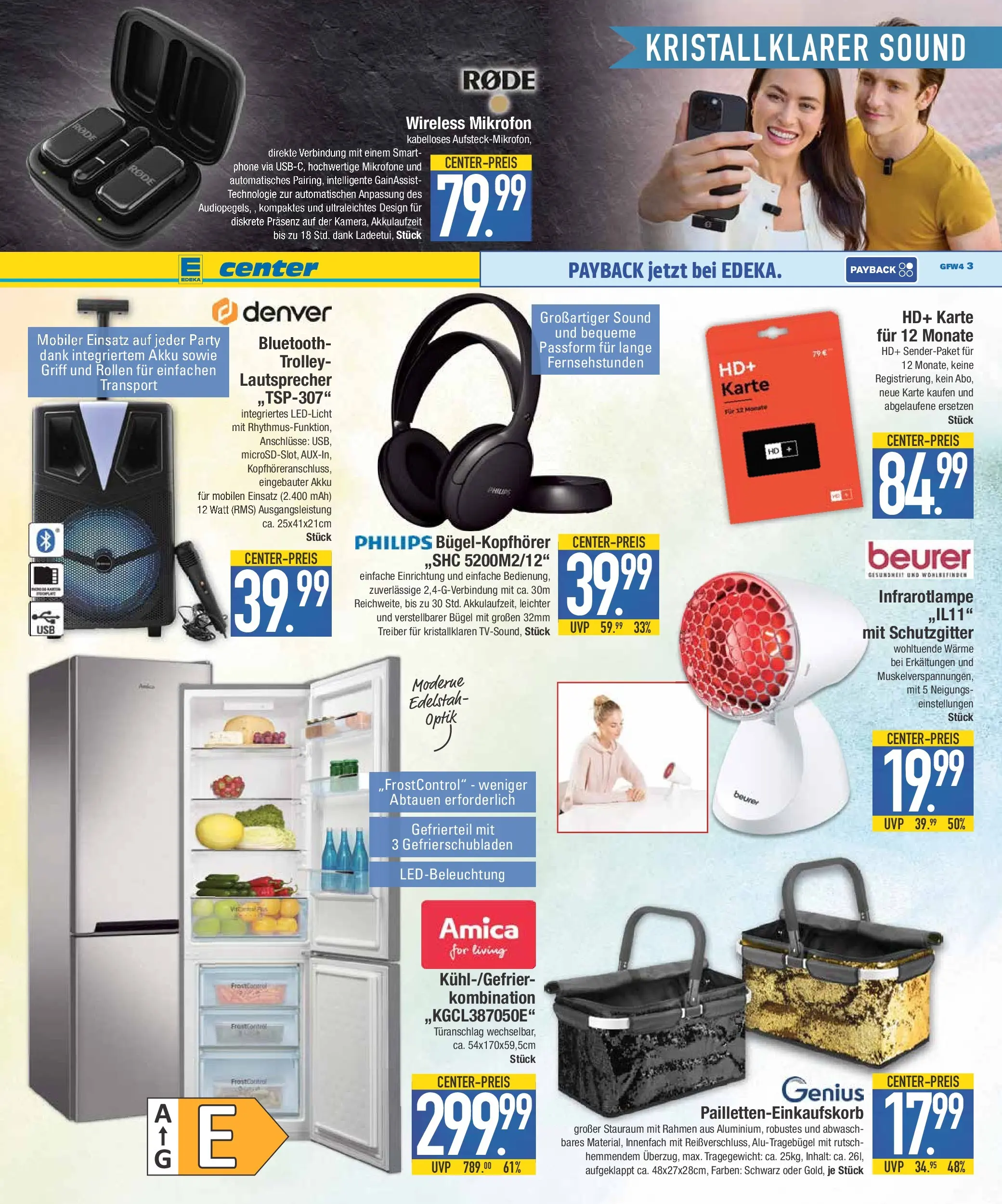 Edeka prospekt Schwabmünchen	 (ab 26.01.2026) » Angebote Online | Seite: 14 | Produkte: Mikrofon, Philips, Lautsprecher, Smartphone