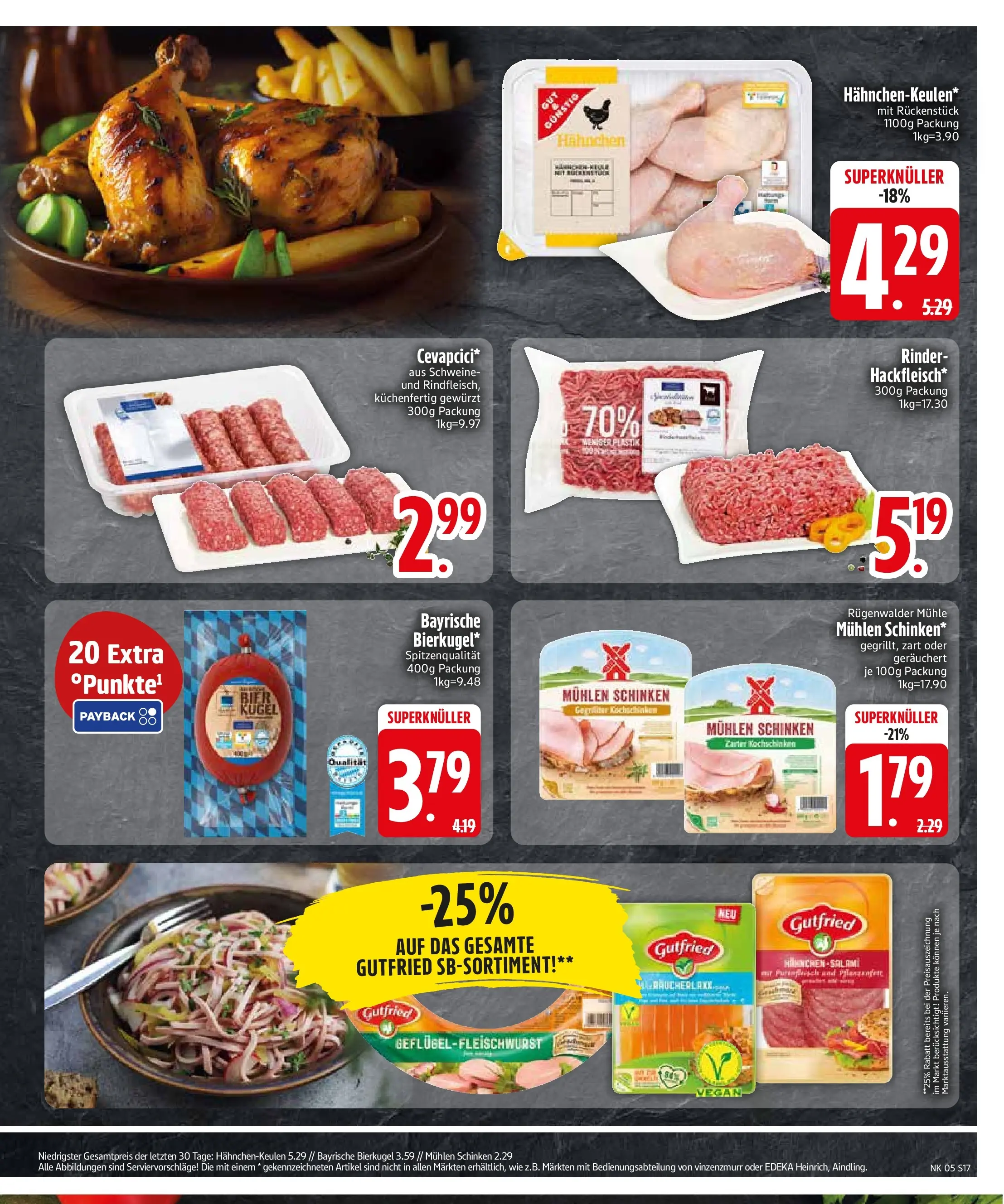 Edeka prospekt Vilsbiburg	 (ab 25.01.2026) » Angebote Online | Seite: 19 | Produkte: Mühle, Hahnchen, Cevapcici, Schinken