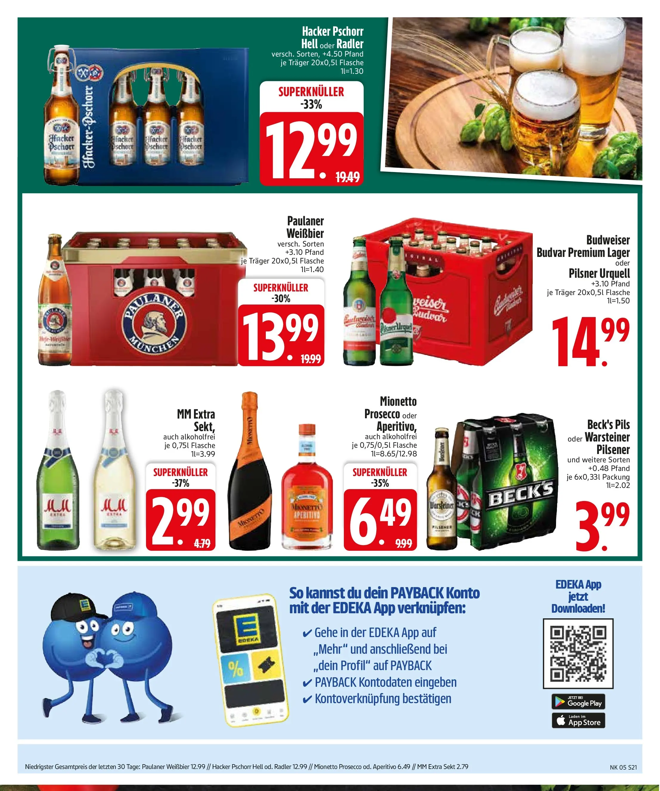 Edeka prospekt Vilsbiburg	 (ab 25.01.2026) » Angebote Online | Seite: 23 | Produkte: Prosecco, Radler, Budweiser, Paulaner