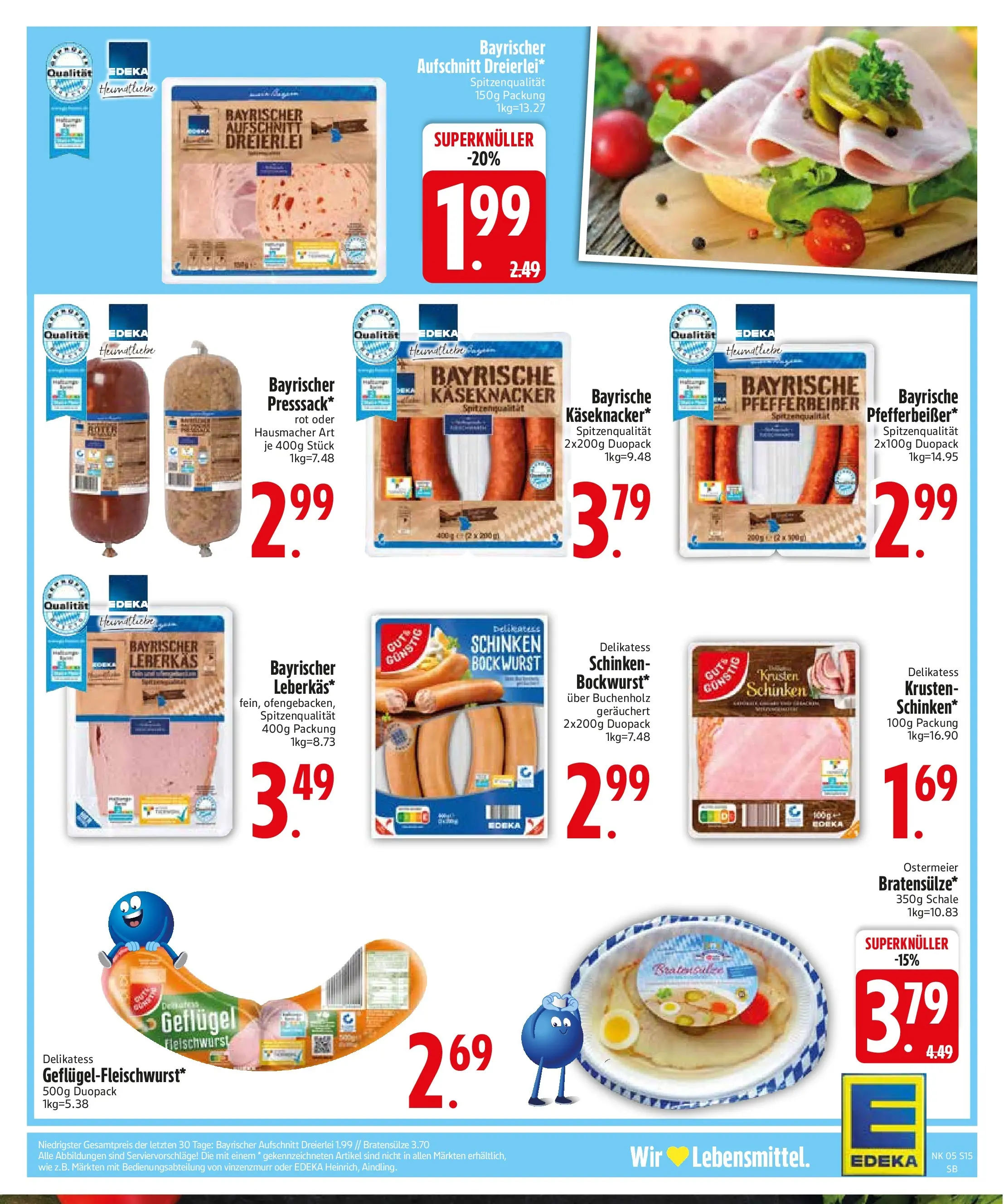 Edeka prospekt München	 (ab 26.01.2026) » Angebote Online | Seite: 17 | Produkte: Wurst, Schinken