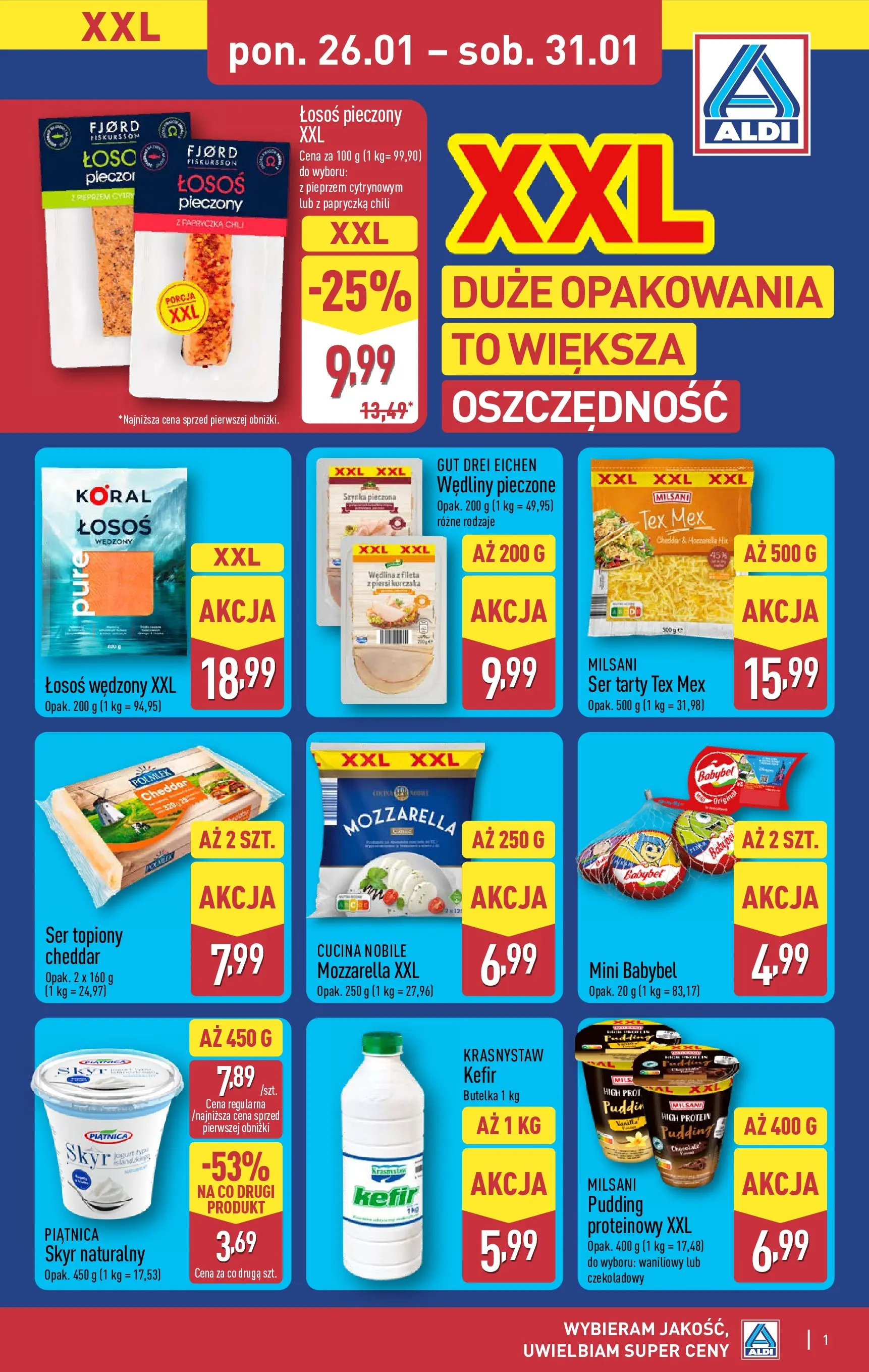 Aldi Gazetka - Większe oszczędności od 26.01.2026 - Ulotka PDF, promocje | Strona: 1