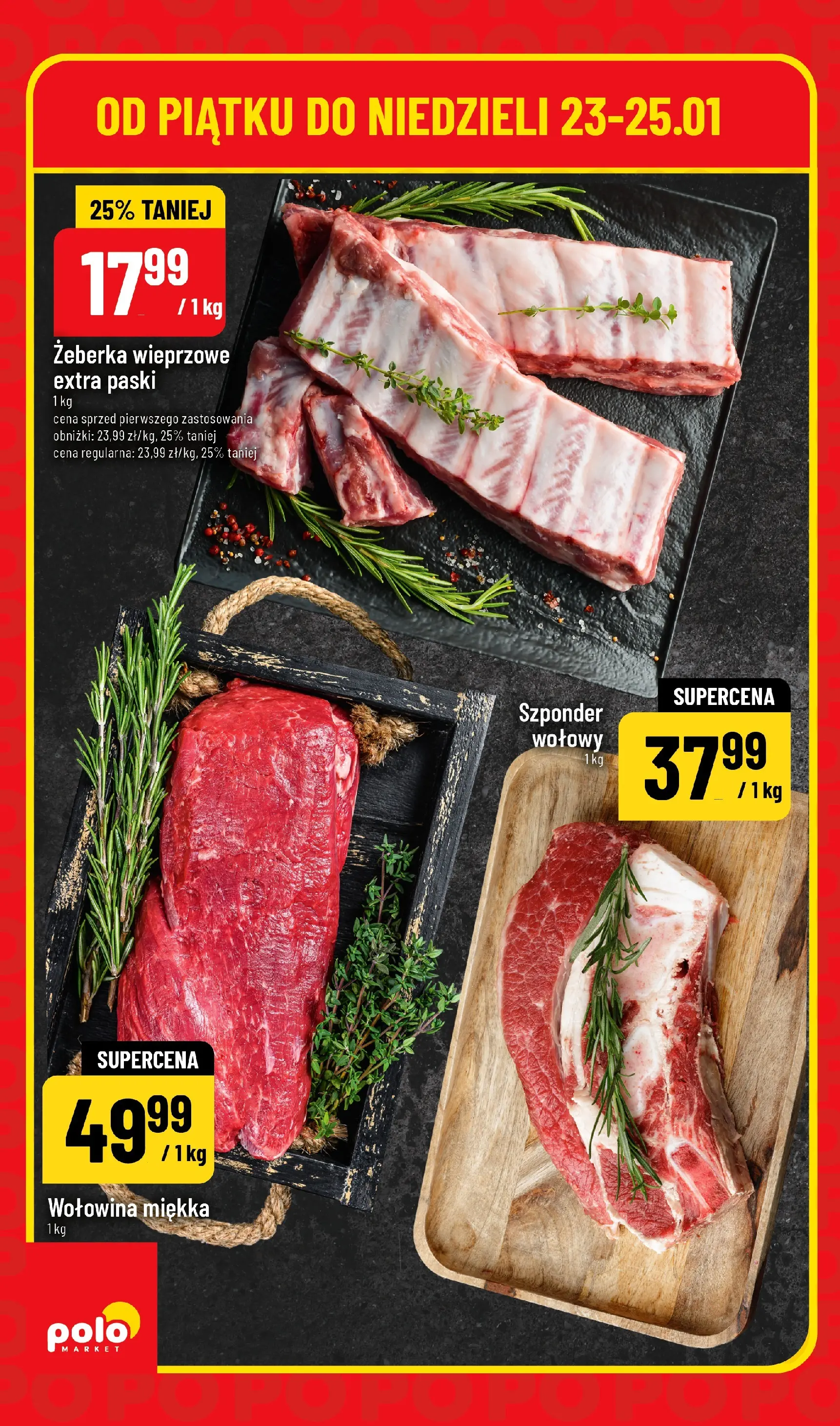 Nowa POLOmarket gazetka od jutra 22.01.2026 (PDF) | Strona: 4 | Produkty: Wołowina