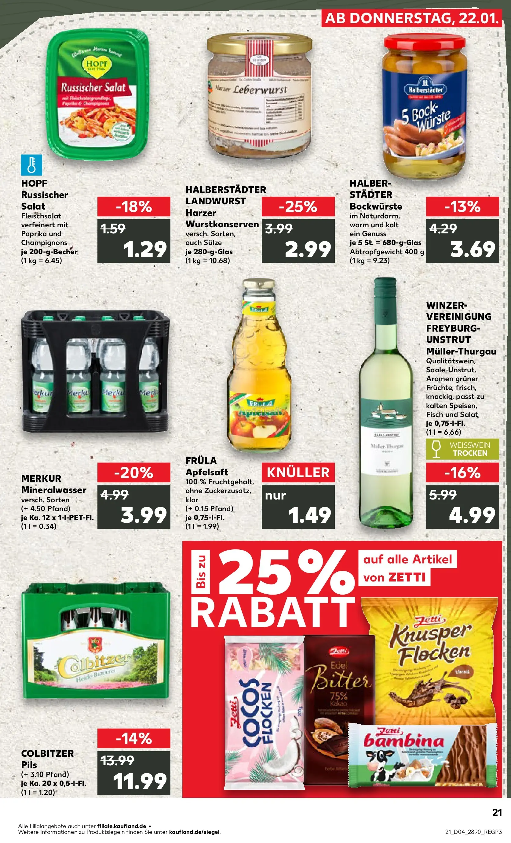 Prospekt Kaufland ab 25.01.2026 » Angebote Online zum Blättern | Seite: 21