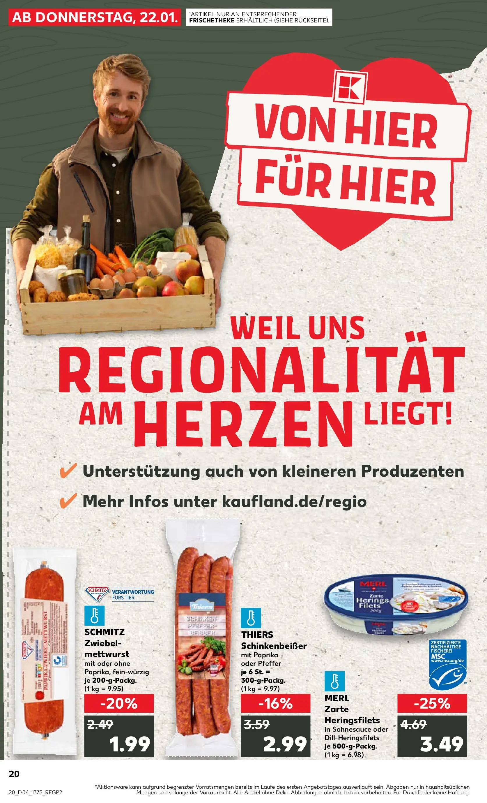 Prospekt Kaufland ab 25.01.2026 » Angebote Online zum Blättern | Seite: 20 | Produkte: Paprika, Pfeffer