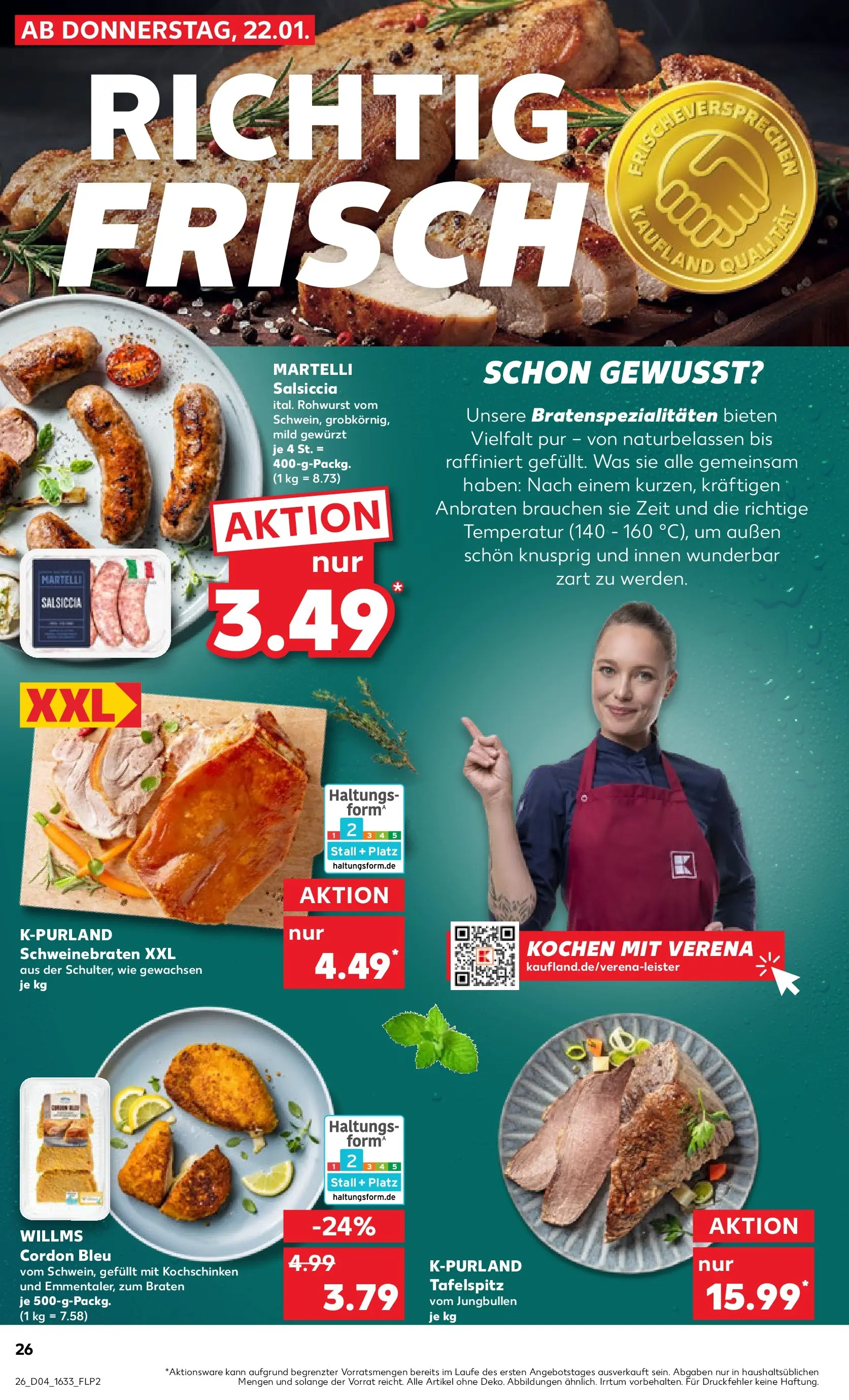 Prospekt Kaufland ab 25.01.2026 » Angebote Online zum Blättern | Seite: 26 | Produkte: Tafelspitz