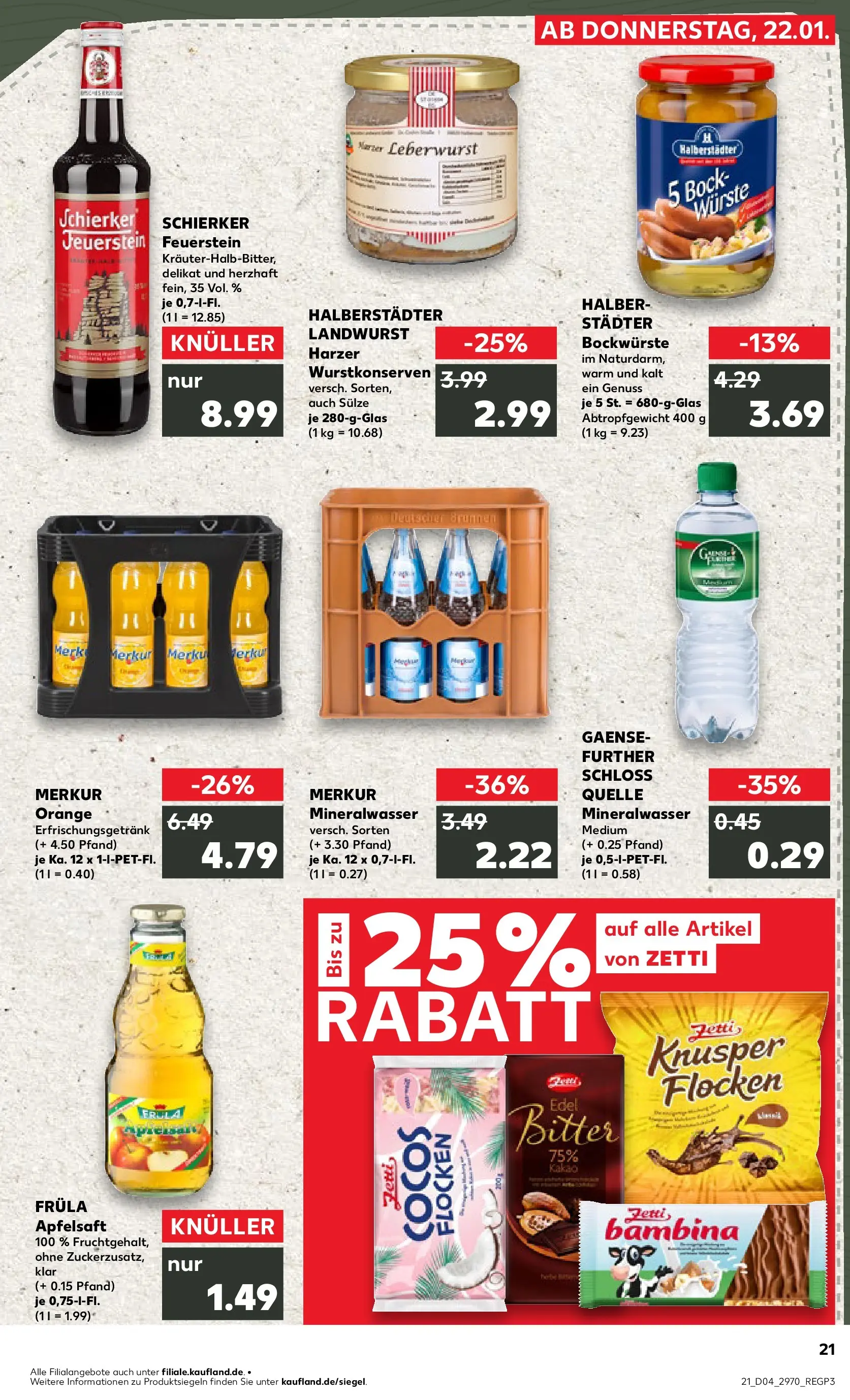 Prospekt Kaufland ab 25.01.2026 » Angebote Online zum Blättern | Seite: 21