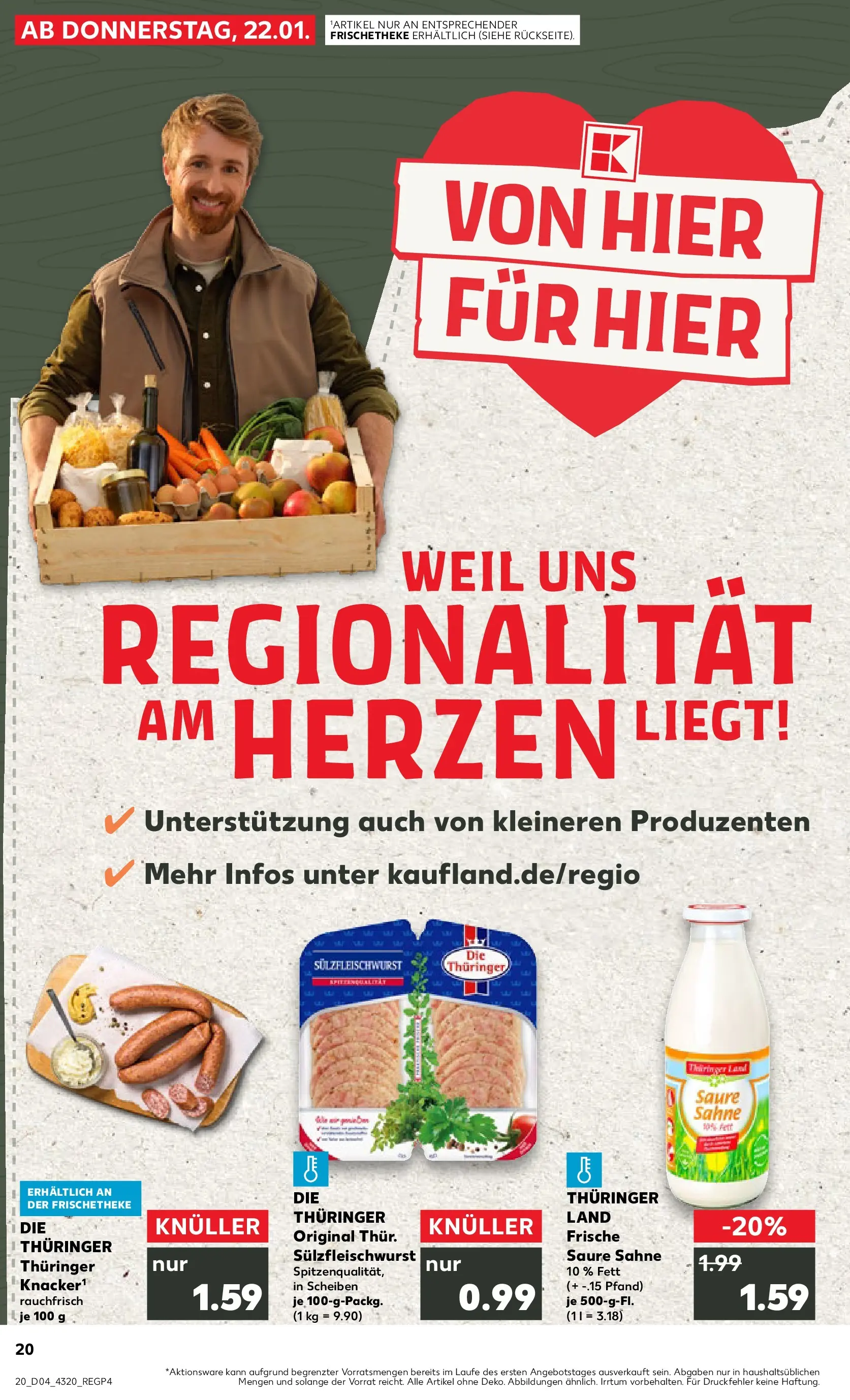 Prospekt Kaufland ab 25.01.2026 » Angebote Online zum Blättern | Seite: 20 | Produkte: Sahne