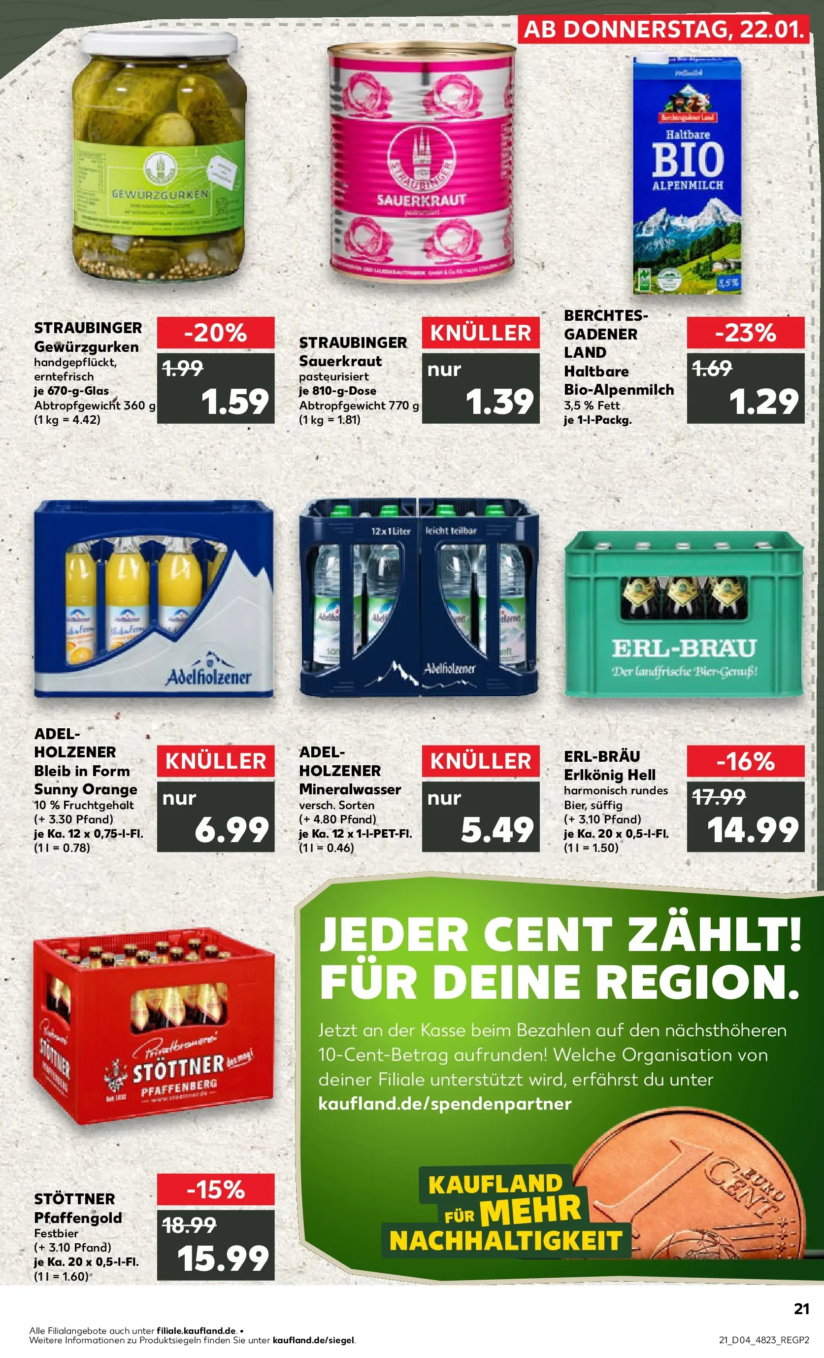 Prospekt Kaufland ab 25.01.2026 » Angebote Online zum Blättern | Seite: 21 | Produkte: Mineralwasser