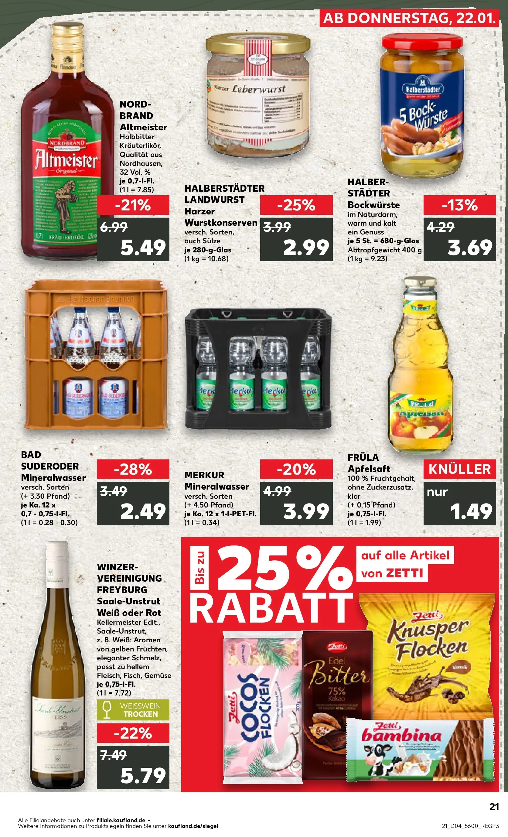 Prospekt Kaufland ab 25.01.2026 » Angebote Online zum Blättern | Seite: 21