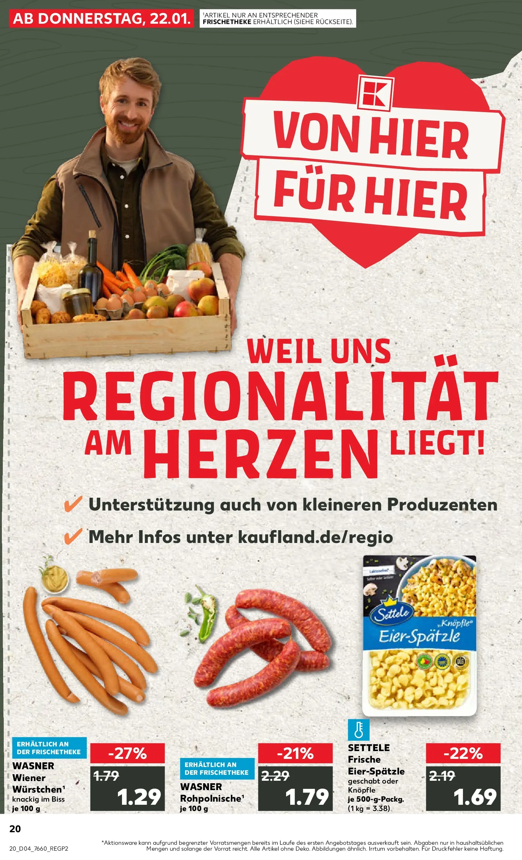 Prospekt Kaufland ab 25.01.2026 » Angebote Online zum Blättern | Seite: 20 | Produkte: Pasta