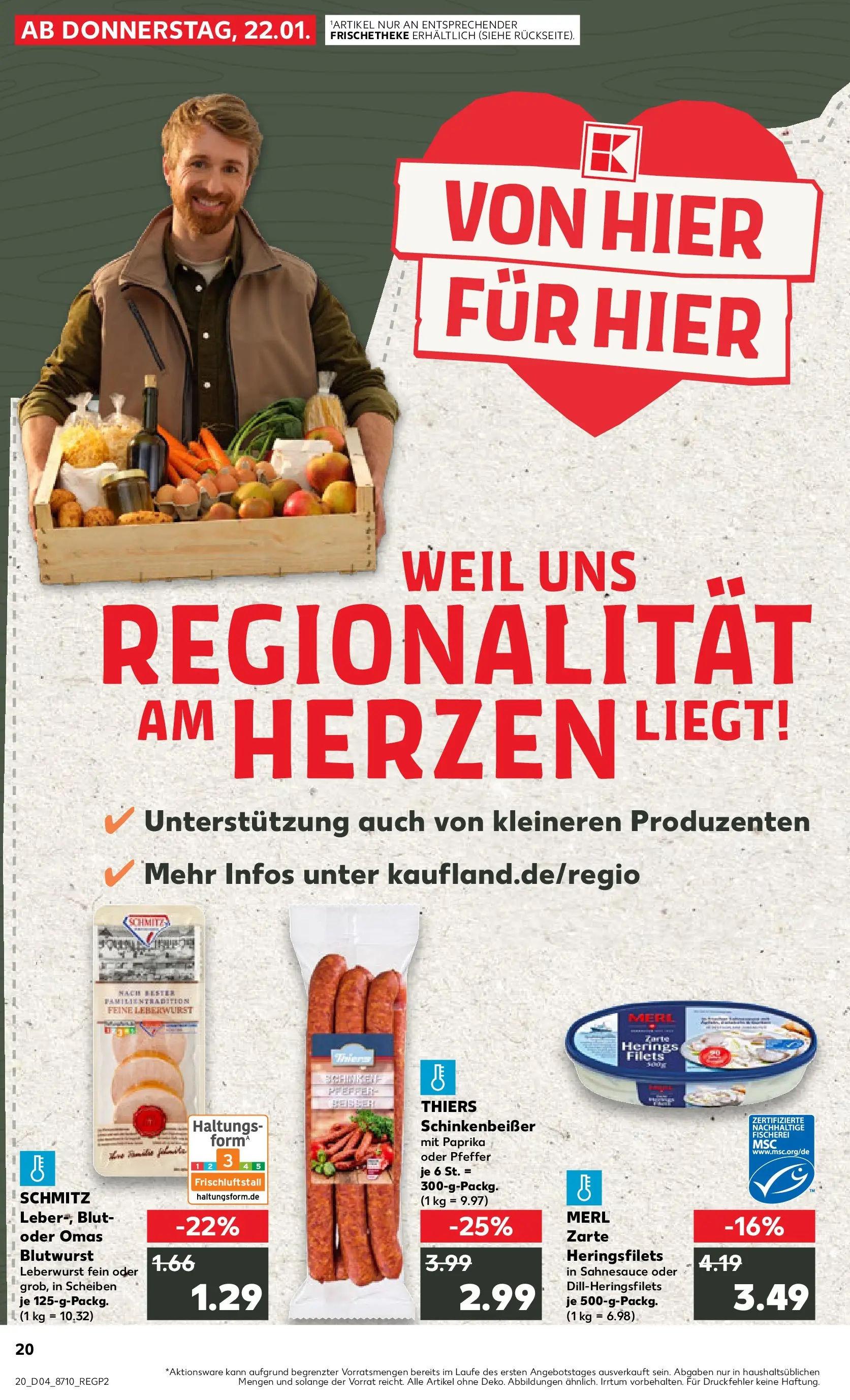 Prospekt Kaufland ab 25.01.2026 » Angebote Online zum Blättern | Seite: 20 | Produkte: Paprika, Pfeffer