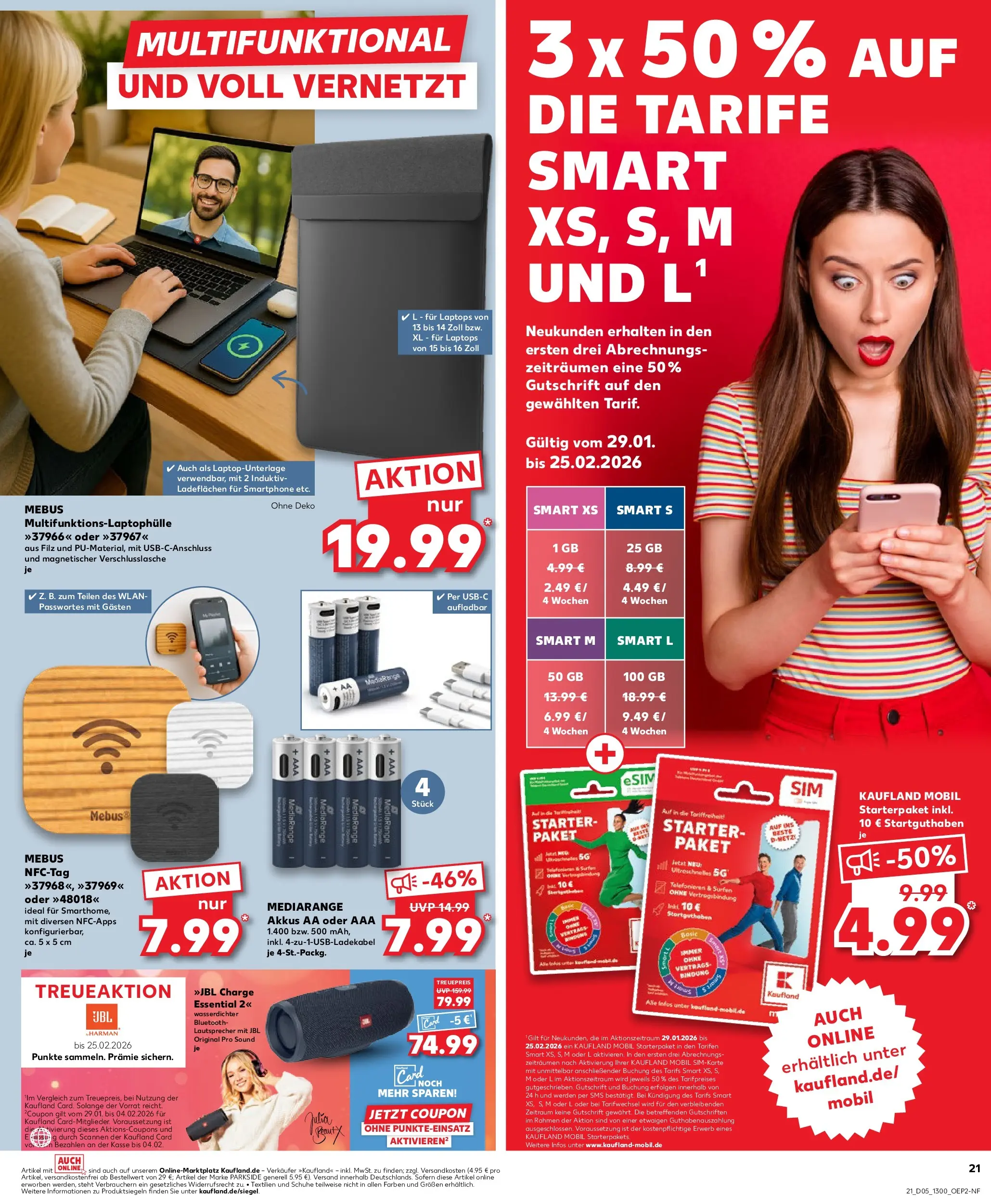 Prospekt Kaufland ab 28.01.2026 » Angebote Online zum Blättern | Seite: 21 | Produkte: Lautsprecher, Laptop, Smartphone