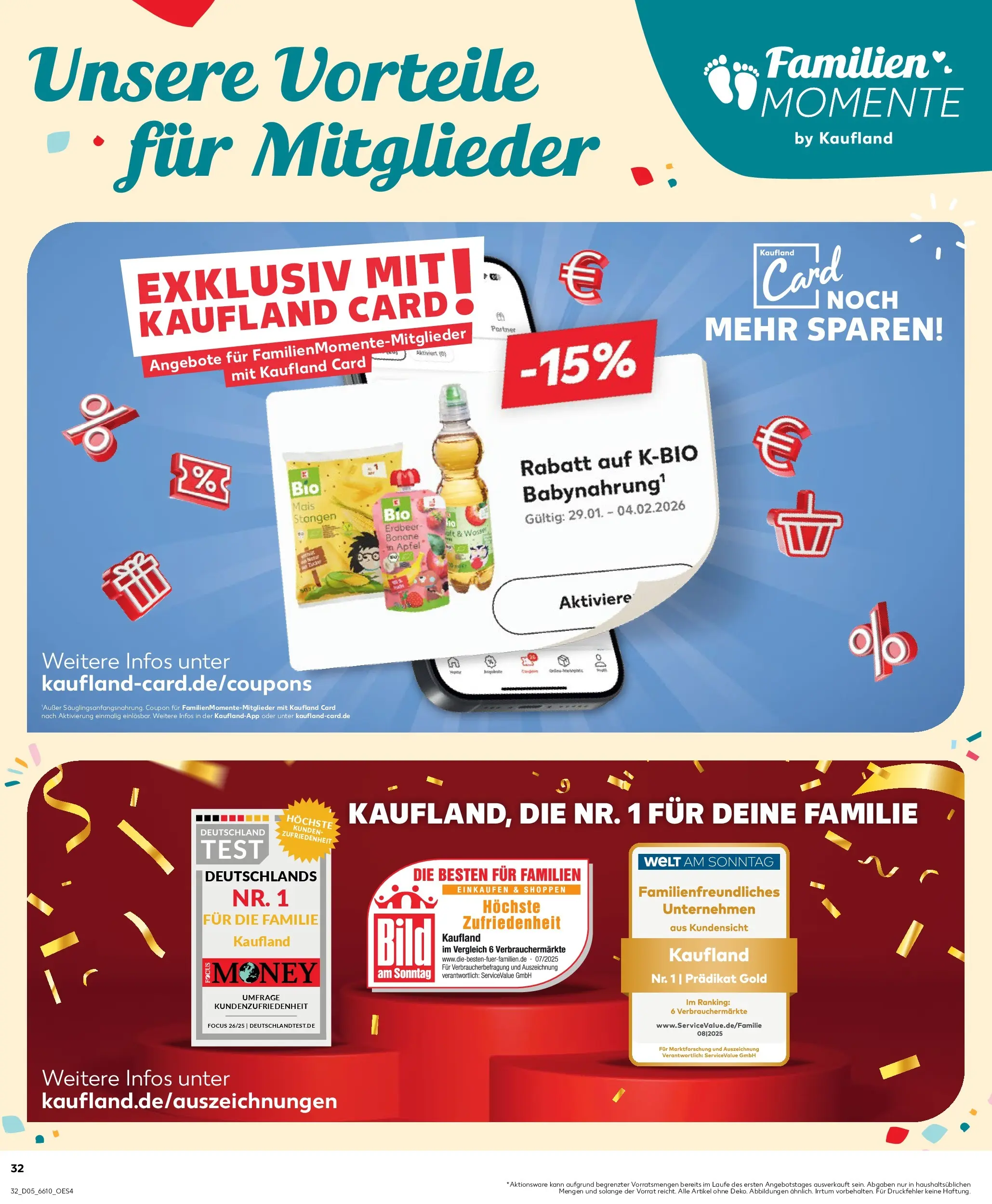 Prospekt Kaufland ab 28.01.2026 » Angebote Online zum Blättern | Seite: 32 | Produkte: Äpfel, Babynahrung