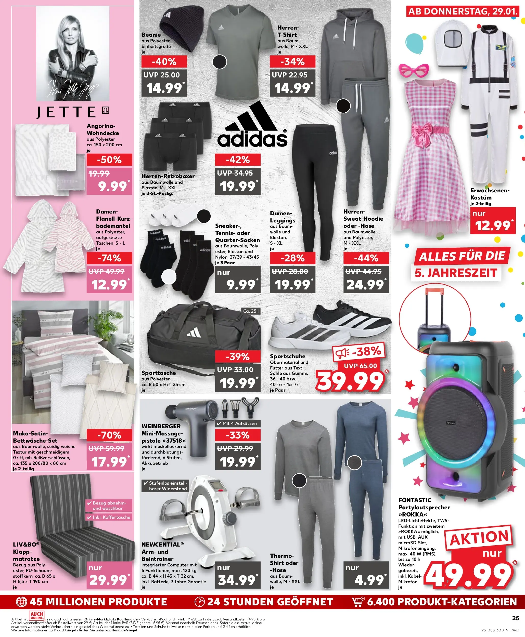 Prospekt Kaufland ab 29.01.2026 » Angebote Online zum Blättern | Seite: 25 | Produkte: Mikrofon, Matratze, Leggings, Computer