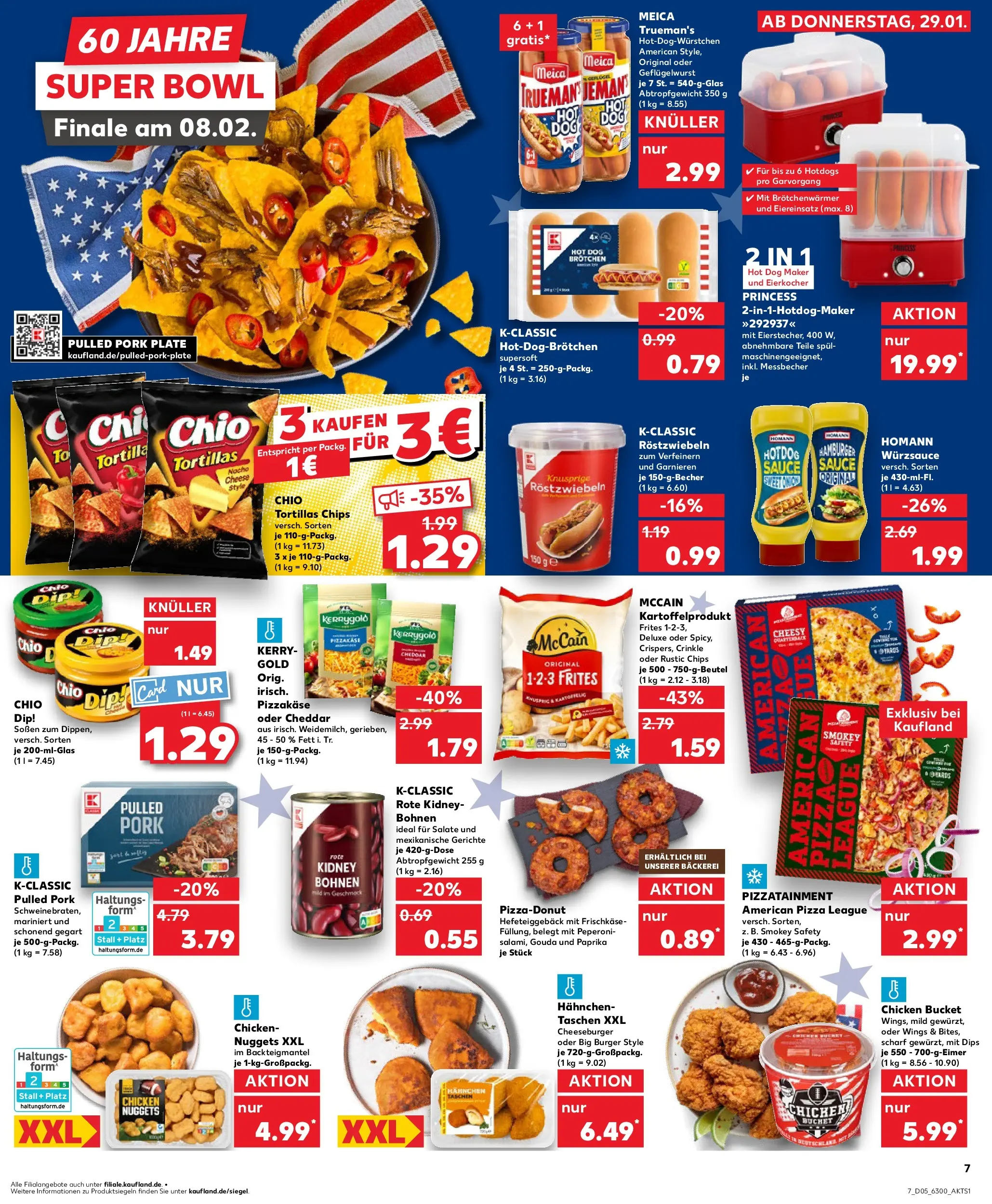 Prospekt Kaufland ab 28.01.2026 » Angebote Online zum Blättern | Seite: 7 | Produkte: Hahnchen, Meica, Pizza, Frischkase