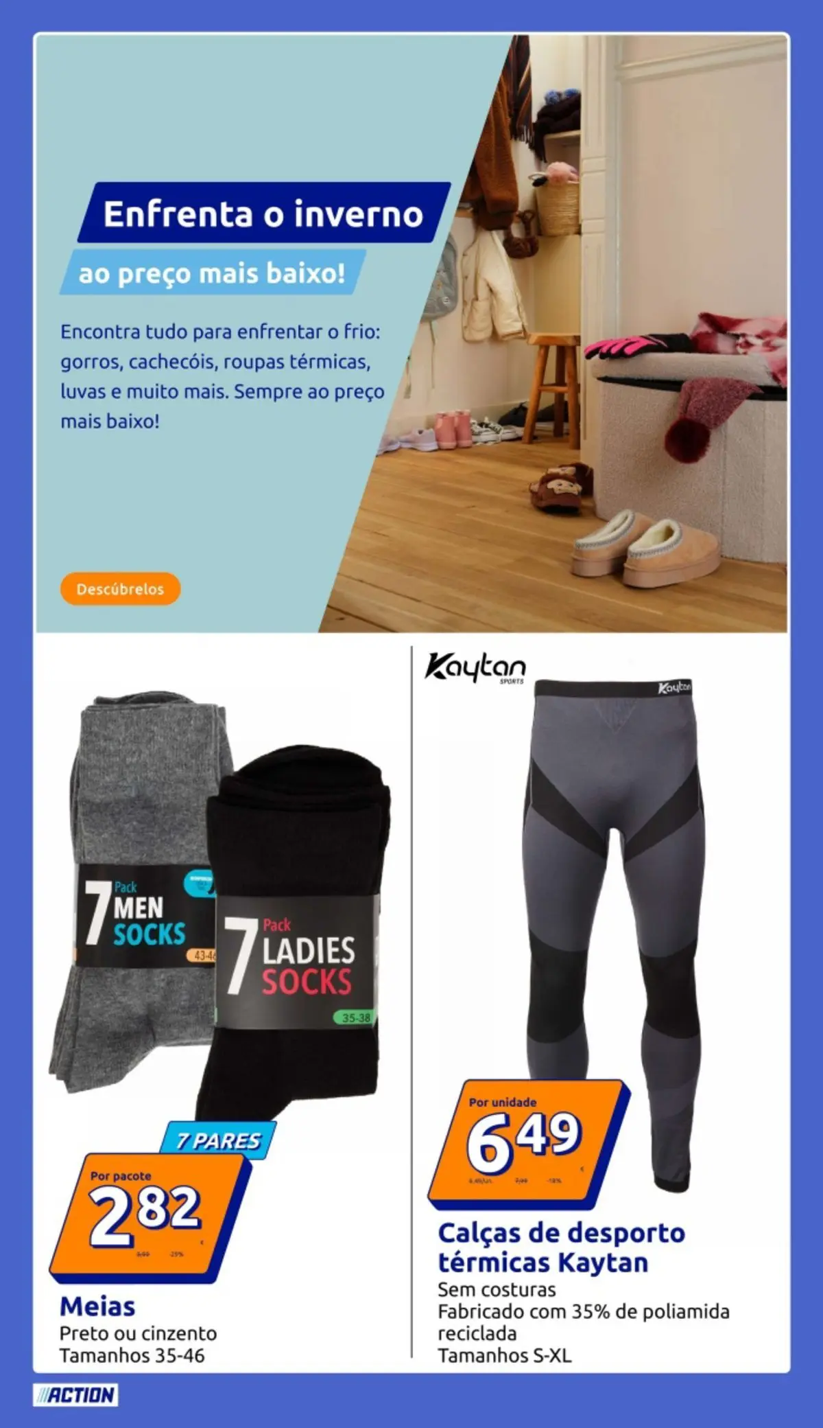 Action - folheto » de 21/01/2026 - 27/01/2026 | Página: 14 | Produtos: Luvas, Calças, Roupas, Meias