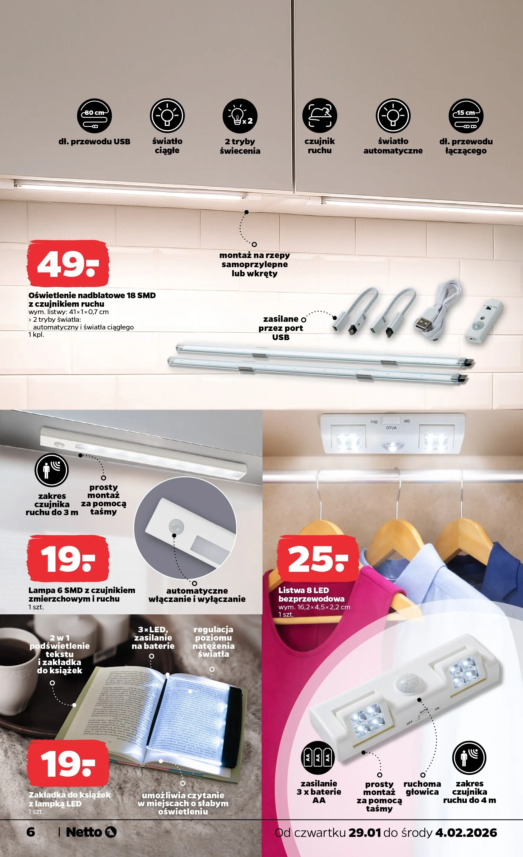 Netto - NETTO T05B ważne do 31.01.2026 od 28.01.2026 - Aktualne promocje | Strona: 24 | Produkty: USB, Baterie, Lampa