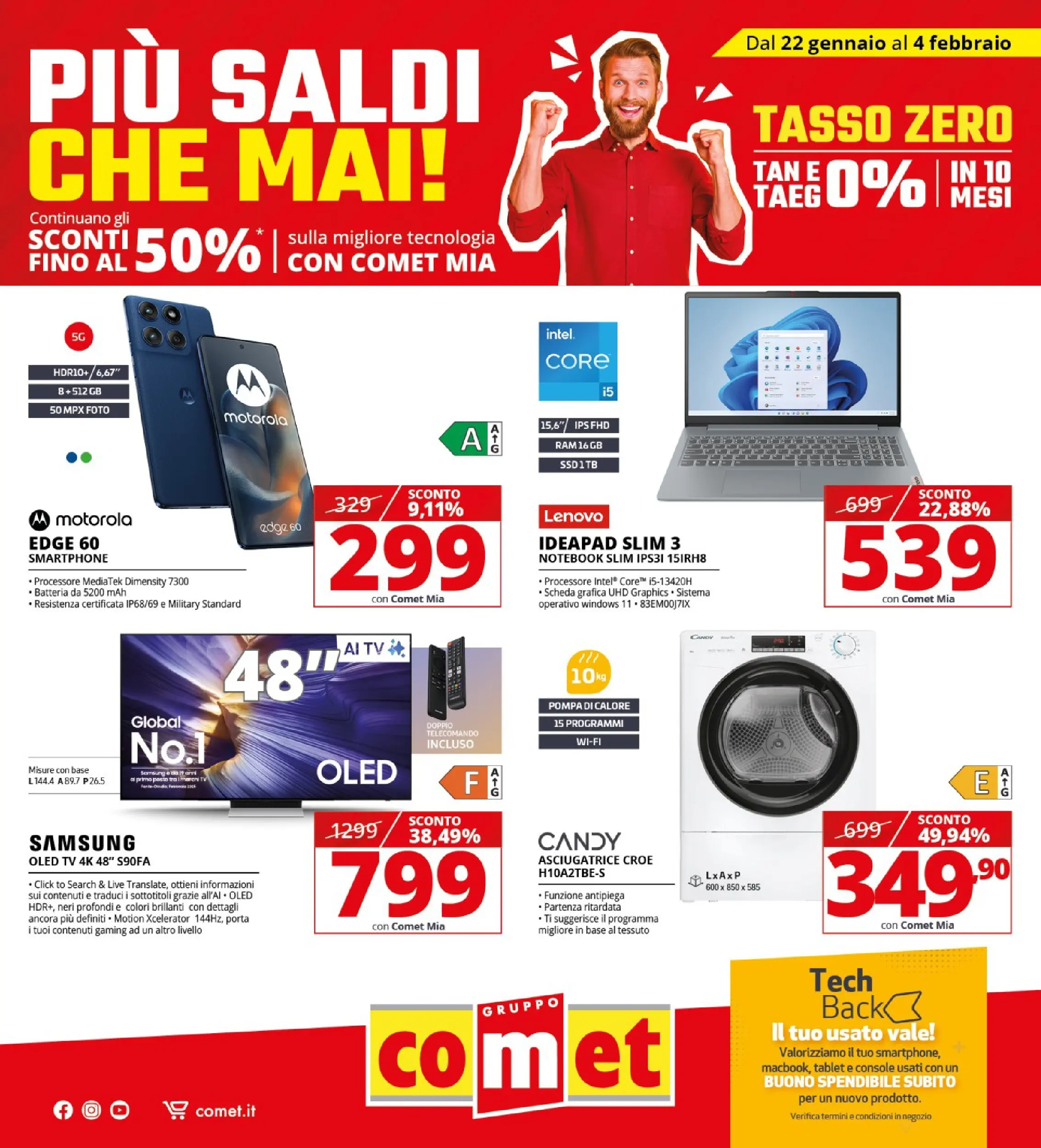 Nuovo Comet - Saldi da Comet! dal 21/01/2026 > offerte anteprima 🛍️ | Pagina: 1 | Prodotti: Tv samsung, Notebook, Tablet, TV