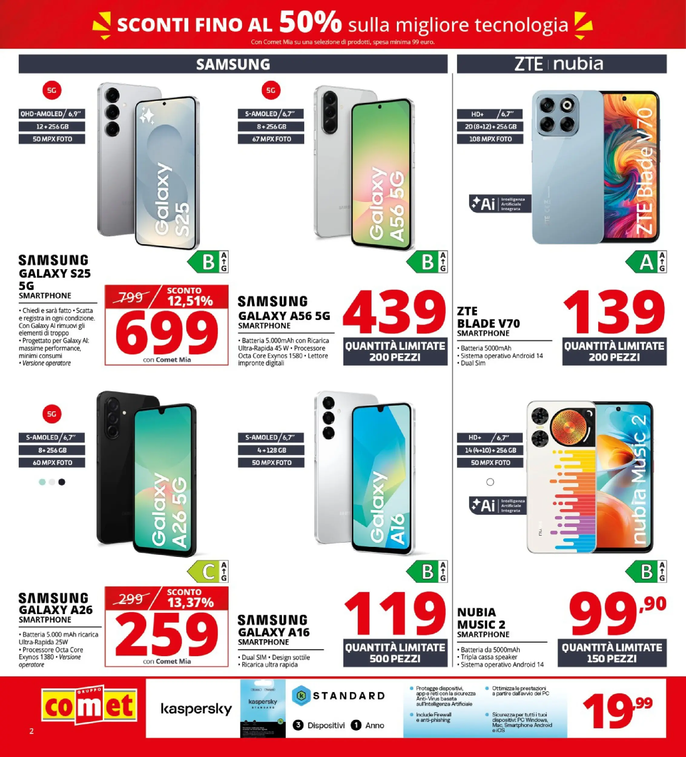 Nuovo Comet - Saldi da Comet! dal 21/01/2026 > offerte anteprima 🛍️ | Pagina: 2 | Prodotti: Smartphone, Speaker, Batteria, Samsung