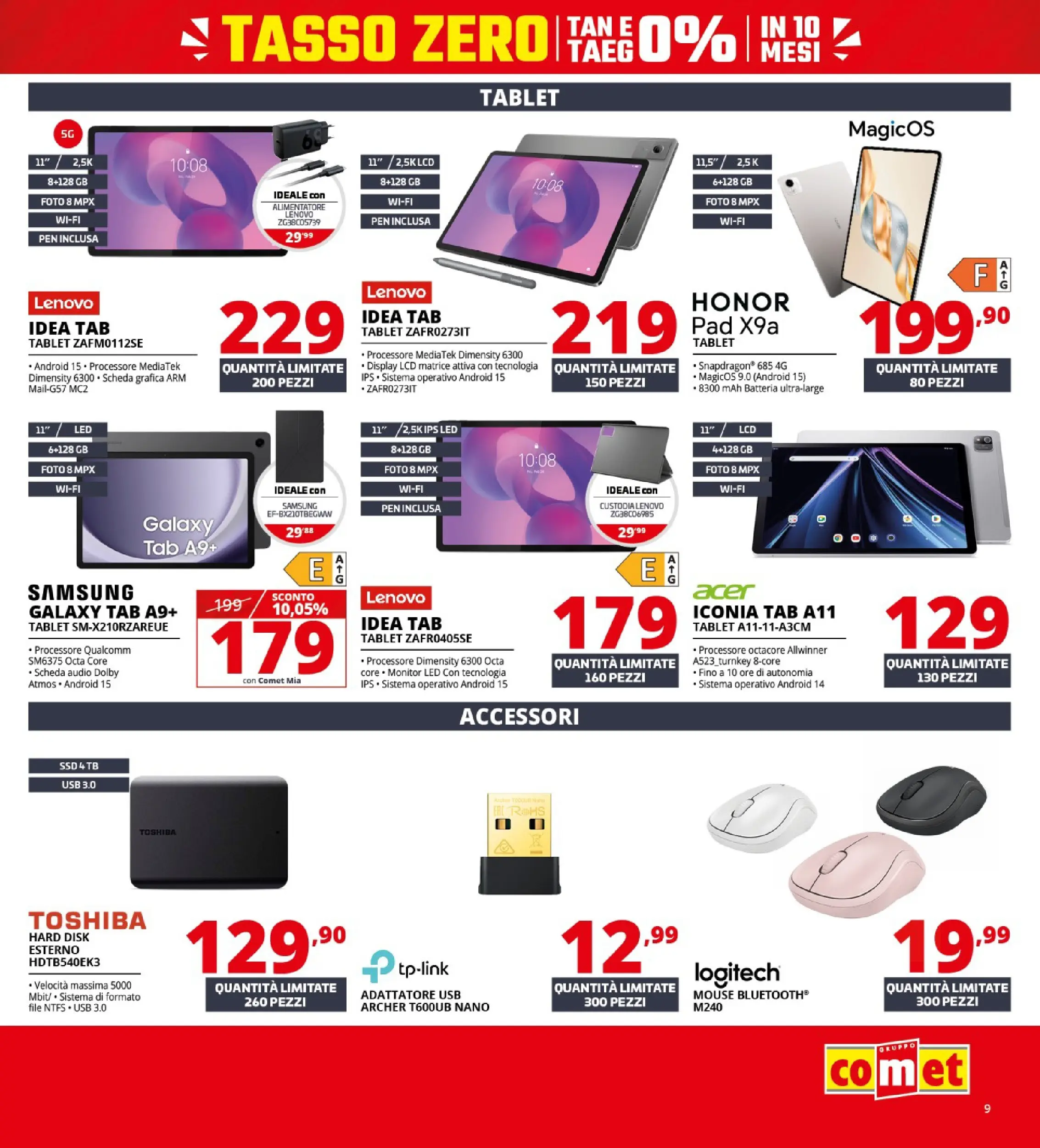 Nuovo Comet - Saldi da Comet! dal 21/01/2026 > offerte anteprima 🛍️ | Pagina: 9 | Prodotti: Tablet, Adattatore, Batteria, Samsung