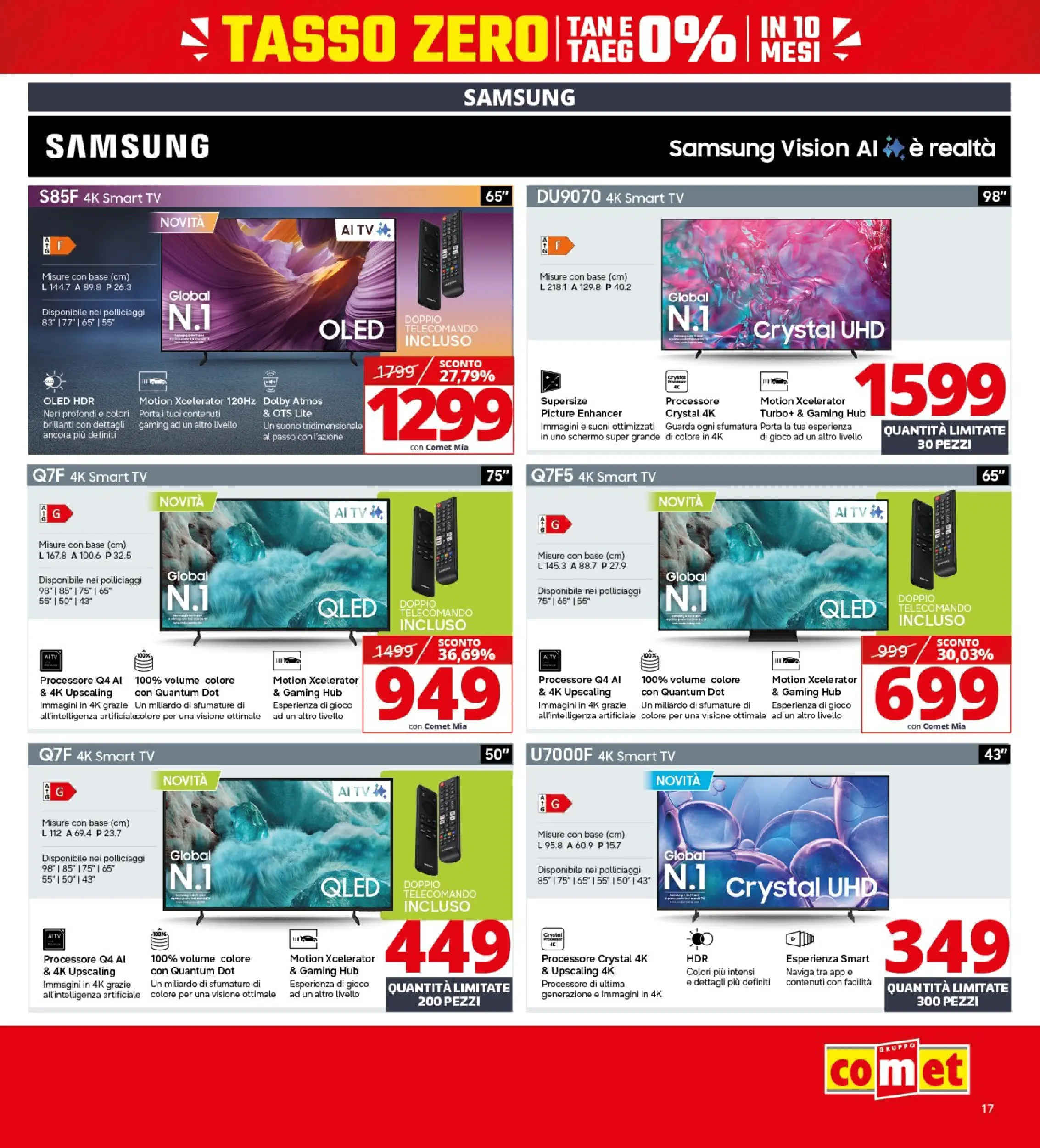 Nuovo Comet - Saldi da Comet! dal 21/01/2026 > offerte anteprima 🛍️ | Pagina: 17 | Prodotti: Schermo, Telecomando, smart TV, Samsung