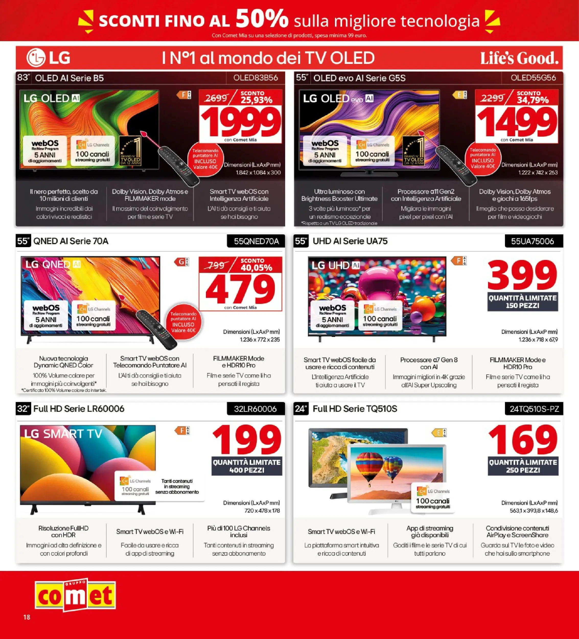 Nuovo Comet - Saldi da Comet! dal 21/01/2026 > offerte anteprima 🛍️ | Pagina: 18 | Prodotti: Telecomando, smart TV, Smartphone, TV