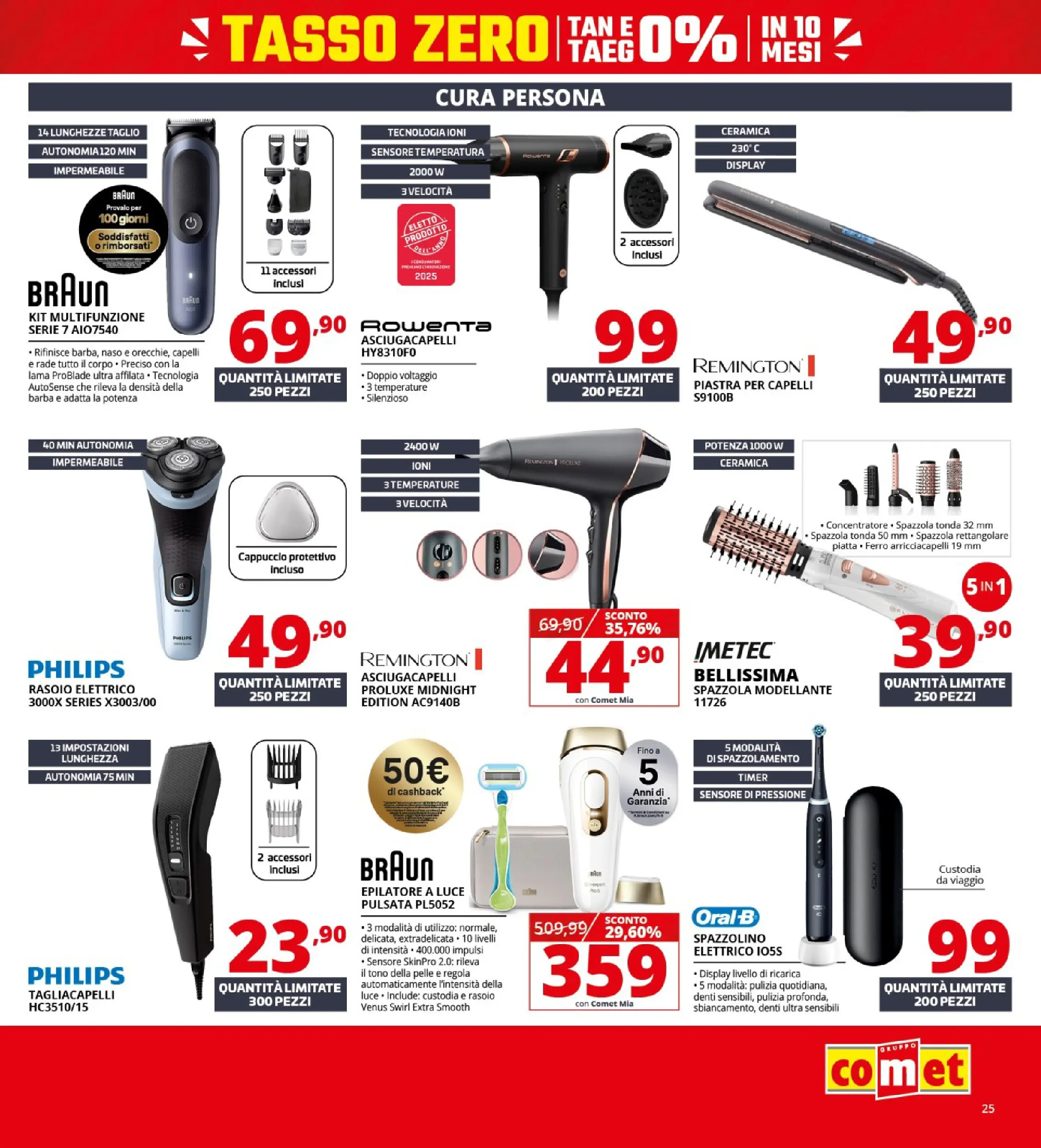 Nuovo Comet - Saldi da Comet! dal 21/01/2026 > offerte anteprima 🛍️ | Pagina: 25 | Prodotti: Spazzolino, Cappuccio, Epilatore, Asciugacapelli