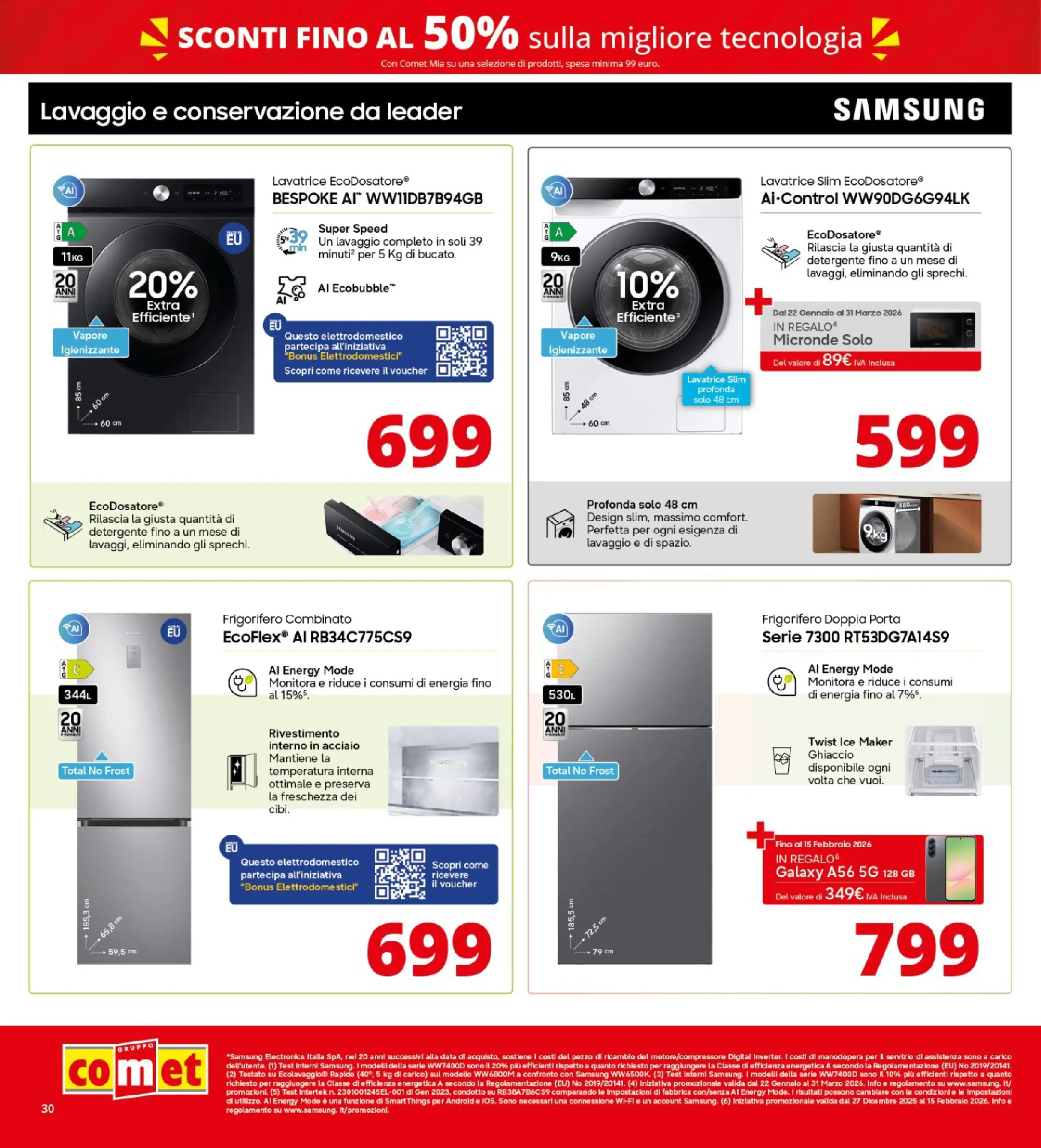 Nuovo Comet - Saldi da Comet! dal 21/01/2026 > offerte anteprima 🛍️ | Pagina: 30 | Prodotti: Detergente, Lavatrice, Data, Frigorifero