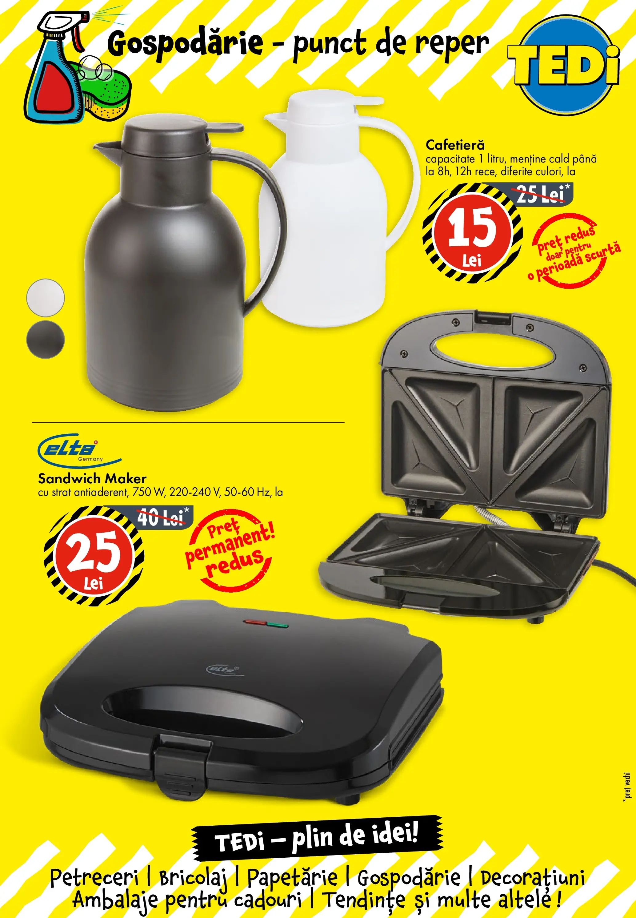 Catalog TEDi - Voluntari - Oferta 27.01.2026 - 03.02.2026 | Pagină: 10 | Produse: Cafetieră