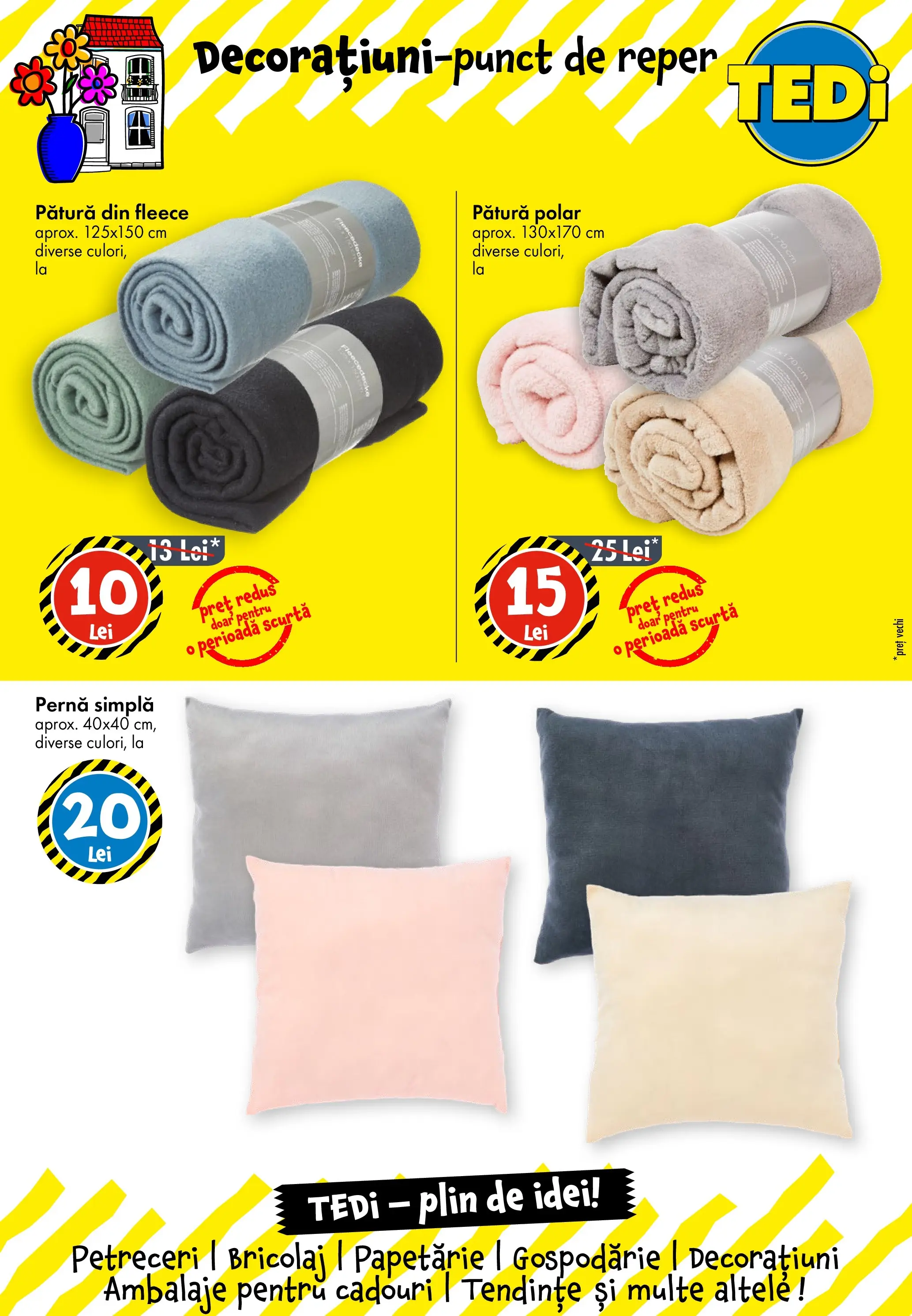 Catalog TEDi - Voluntari - Oferta 27.01.2026 - 03.02.2026 | Pagină: 14 | Produse: Pernă, Pătură
