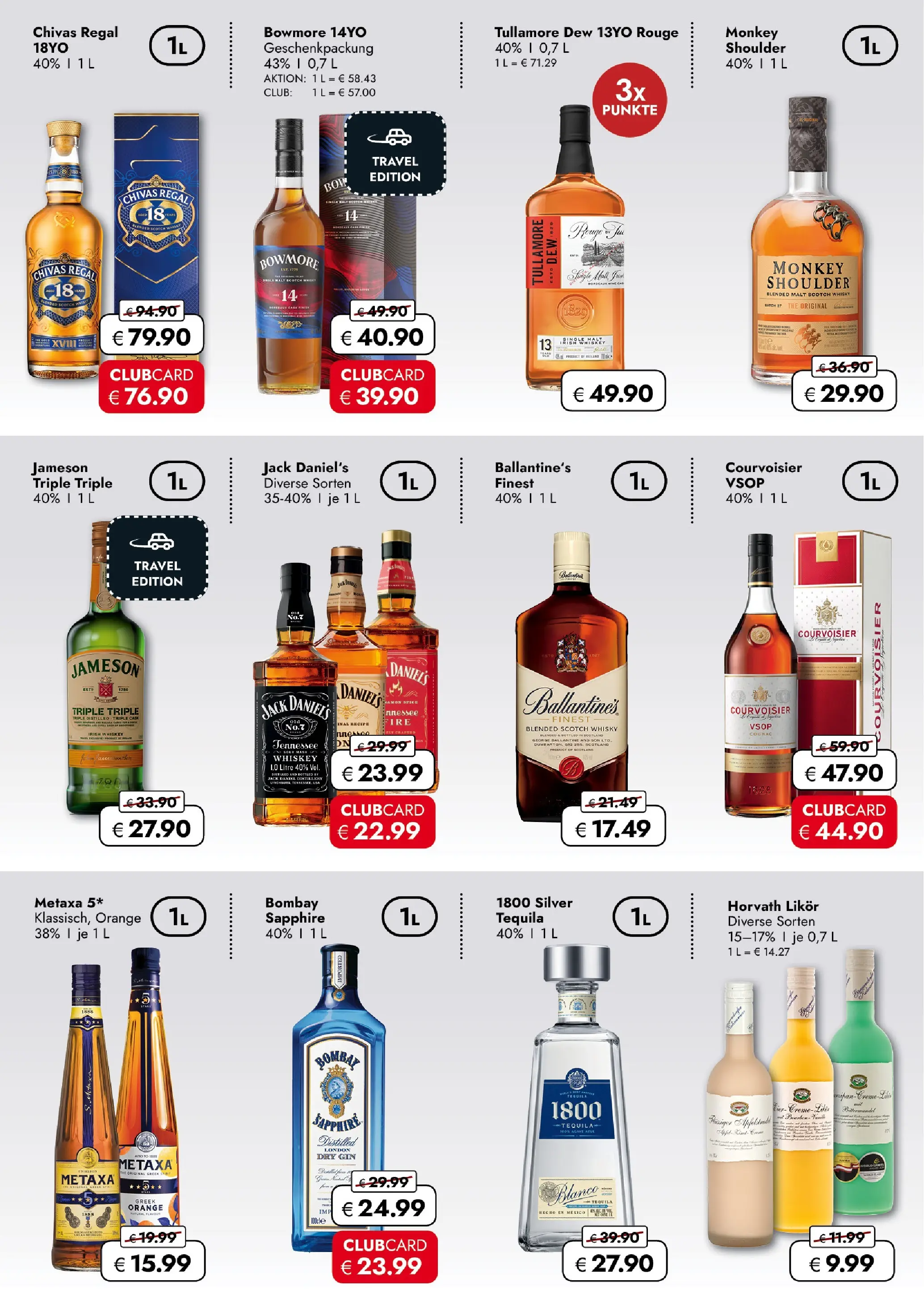 Travel FREE  Aktionsangebote von 23.01.2026 - Aktuelle Angebote | Seite: 2 | Produkte: Whiskey, Regal, Rouge, Szilvabefőtt