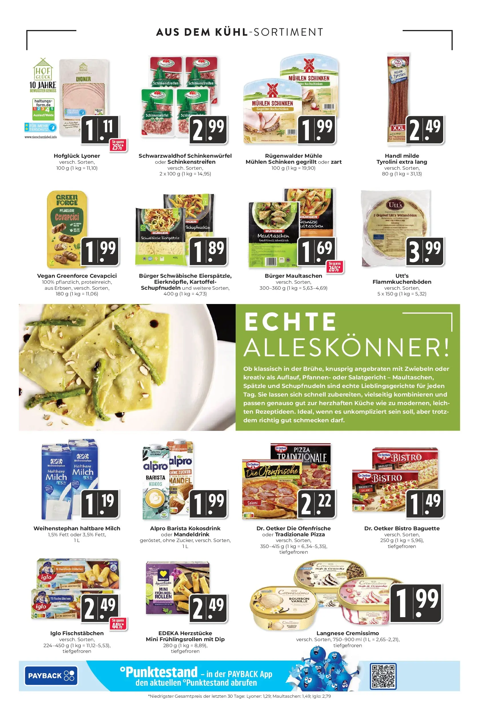 Entdecke - Hieber's Frischecenter: Meine Woche (ab 25.01.2026) zum Blättern | Seite: 7 | Produkte: Baguette, Ofenfrische, Fischstabchen, Maultaschen