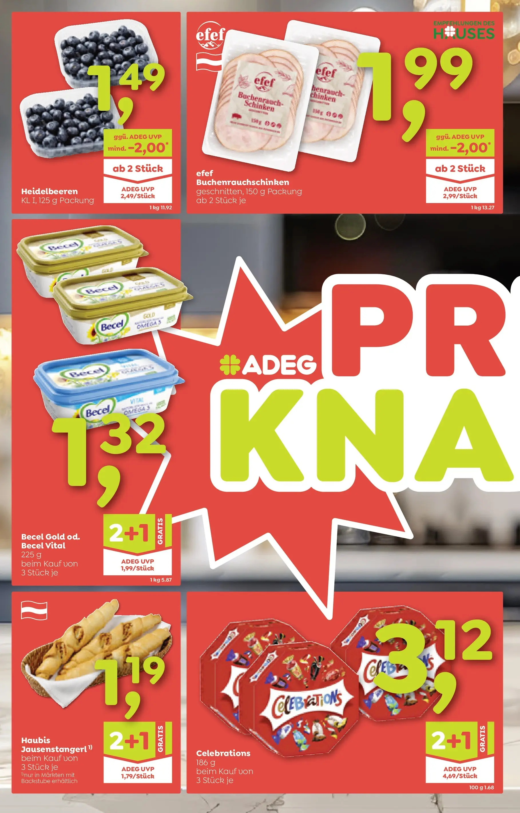 ADEG Weissenbach, Hausmening von 22.01.2026 - Aktuelle Angebote | Seite: 2 | Produkte: Schinken