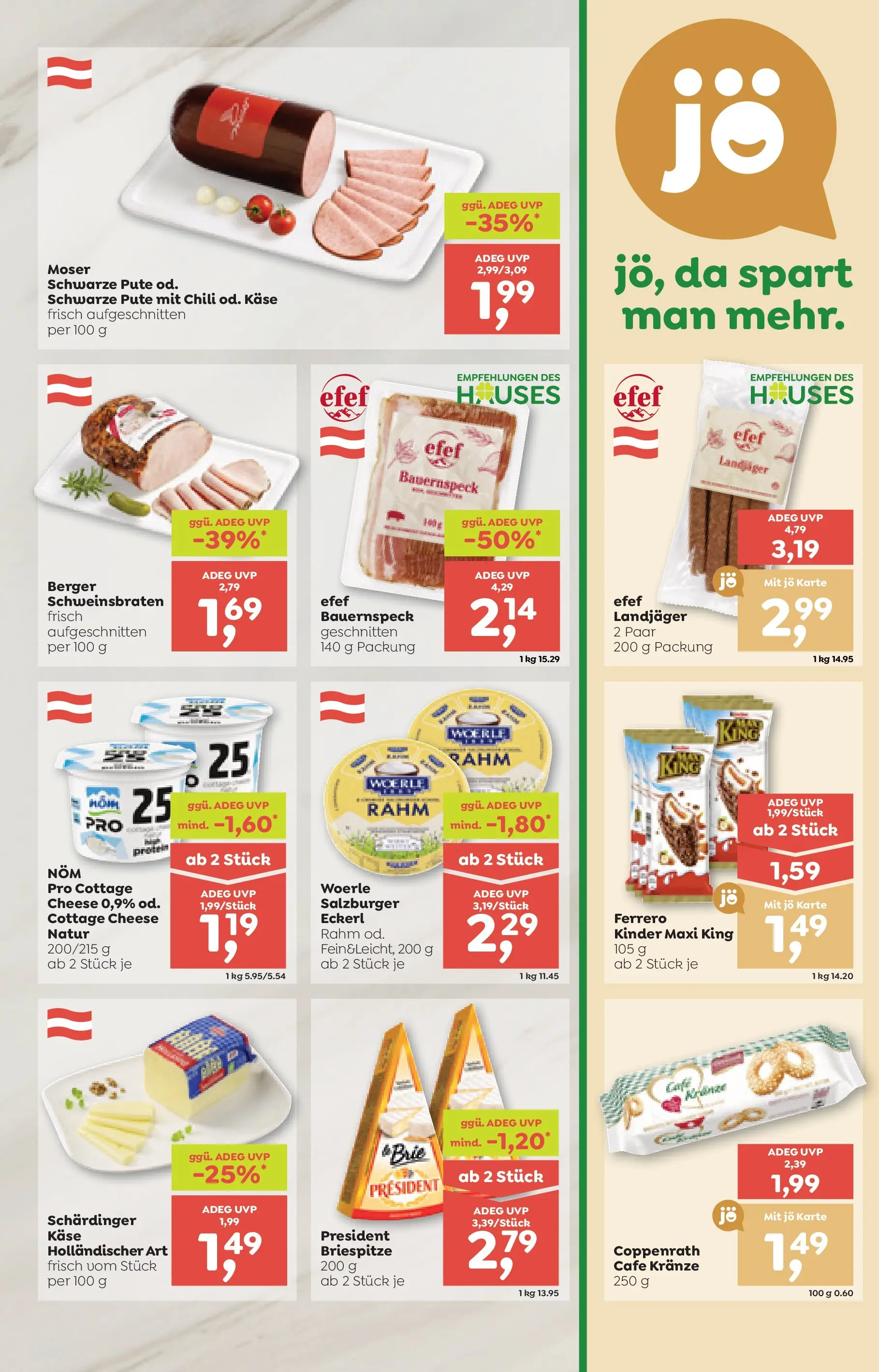 ADEG Weissenbach, Hausmening von 22.01.2026 - Aktuelle Angebote | Seite: 9 | Produkte: Chili, Käse