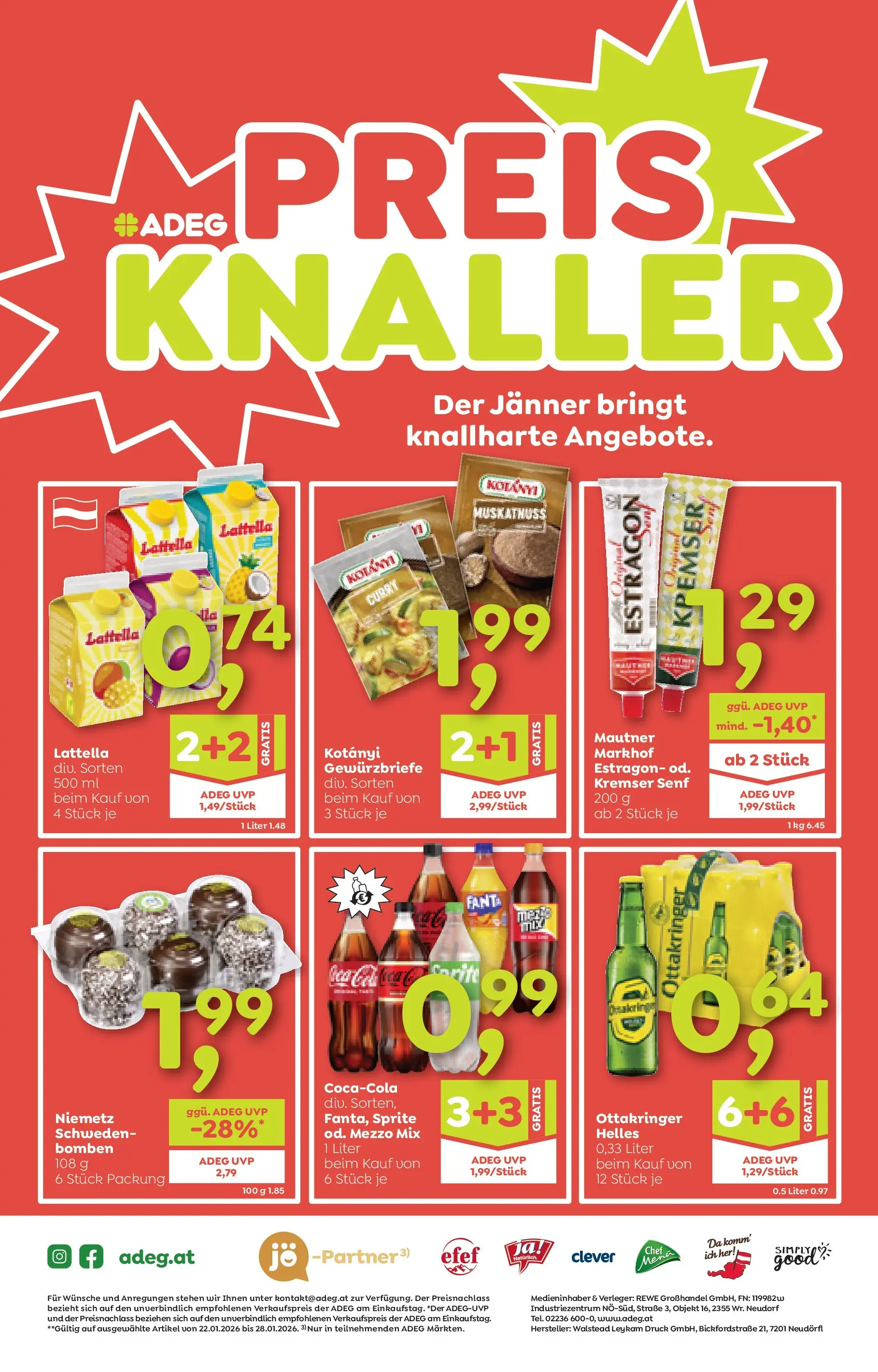 ADEG Weissenbach, Hausmening von 22.01.2026 - Aktuelle Angebote | Seite: 16