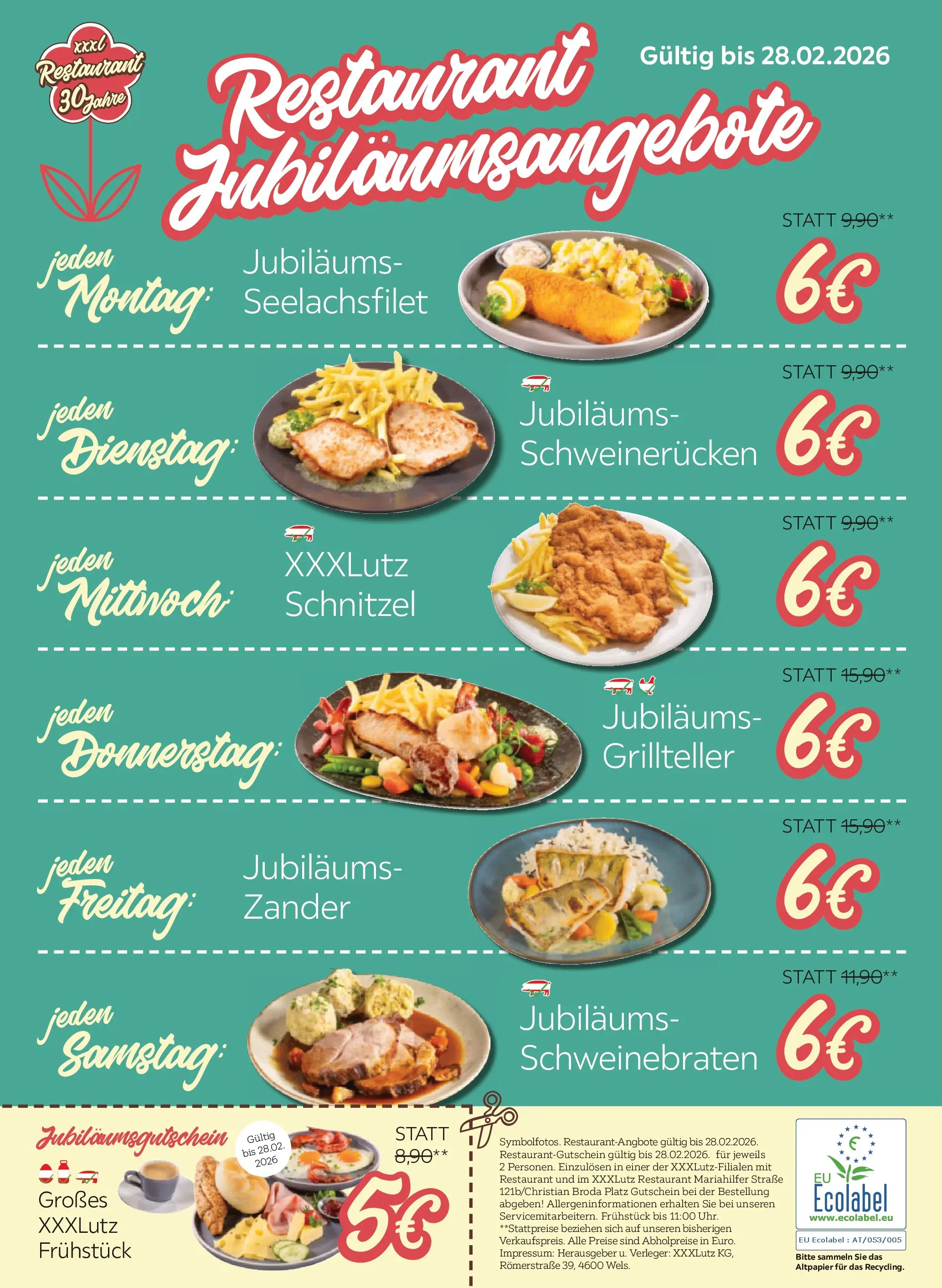 XXXLutz - Gutscheinblatt Resto von 16.02.2026 - Aktuelle Angebote | Seite: 2