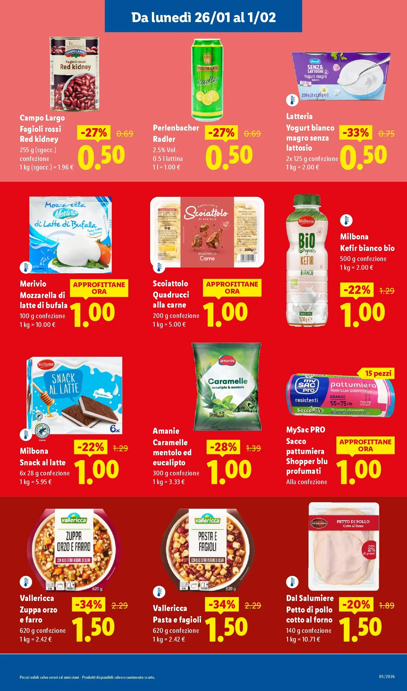 LIDL volantino della prossima settimana dal ﻿22/01/2026﻿ 📣 | Pagina: 3 | Prodotti: Pollo, Olio, Olio extra vergine, Farro