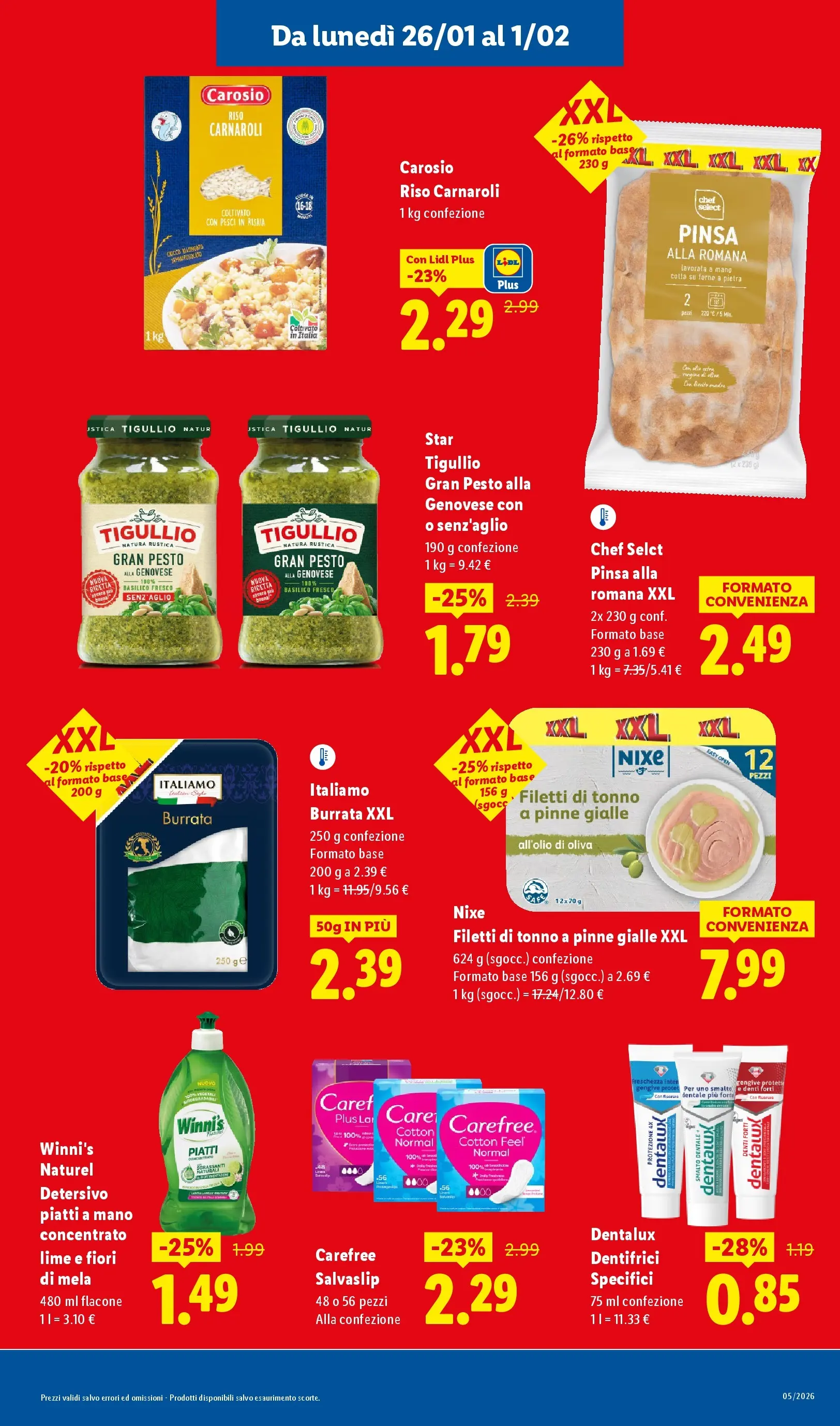 LIDL volantino della prossima settimana dal ﻿22/01/2026﻿ 📣 | Pagina: 11 | Prodotti: Riso Carnaroli, Aglio, Basilico, Burrata