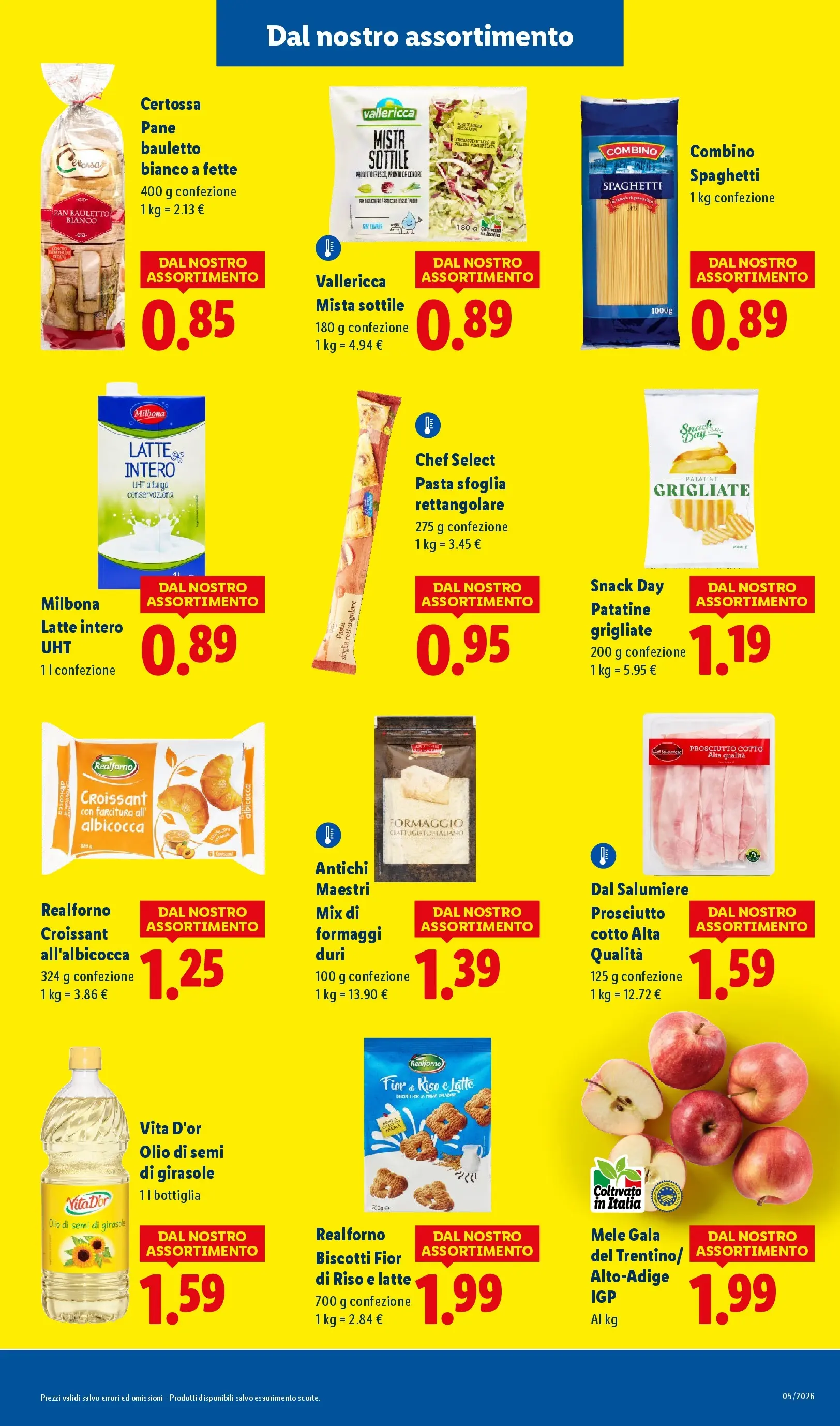 LIDL volantino della prossima settimana dal ﻿22/01/2026﻿ 📣 | Pagina: 13 | Prodotti: Mele, Riso, Prosciutto, Pasta