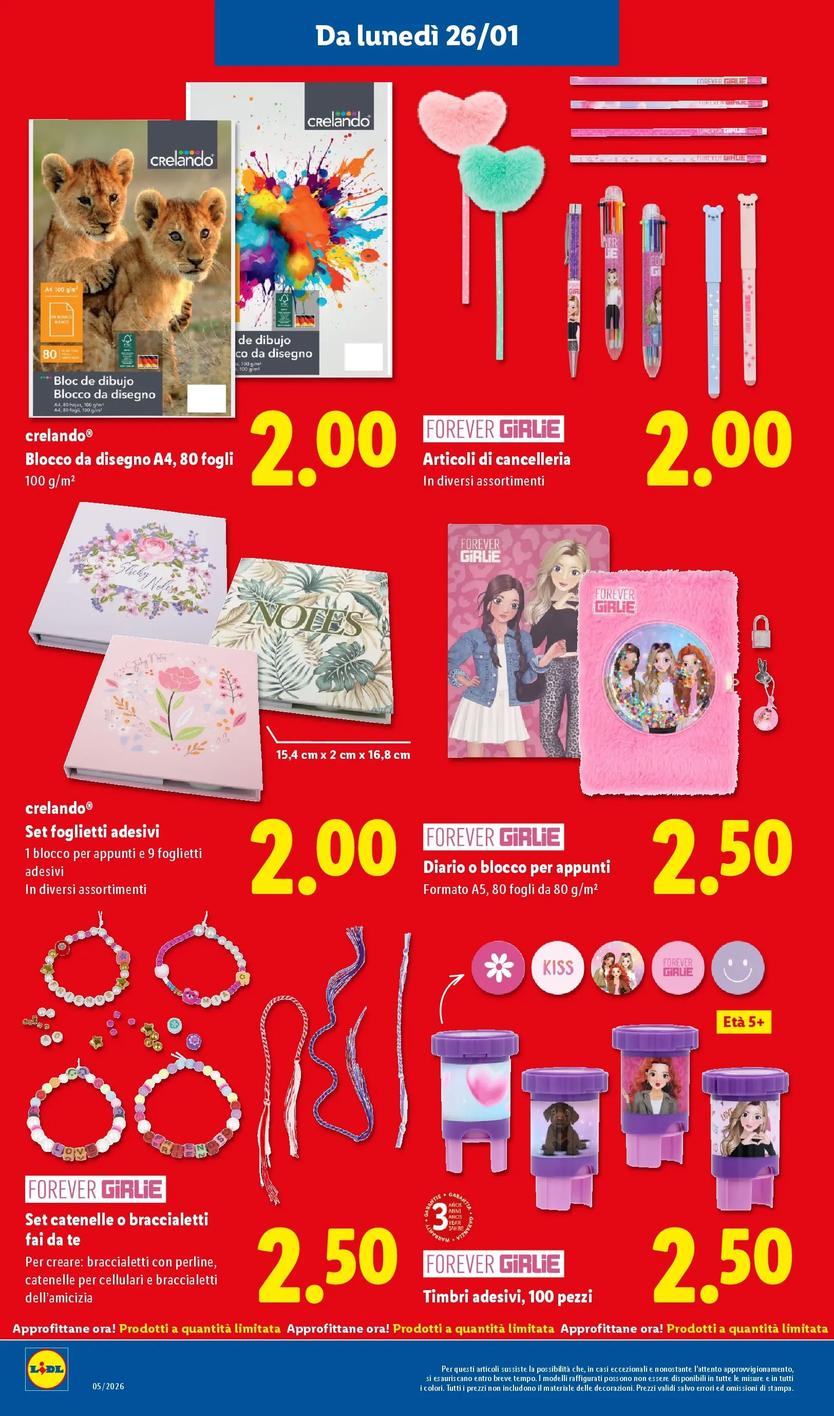 LIDL volantino della prossima settimana dal ﻿22/01/2026﻿ 📣 | Pagina: 36 | Prodotti: Notebook, Tè, Blocco da disegno