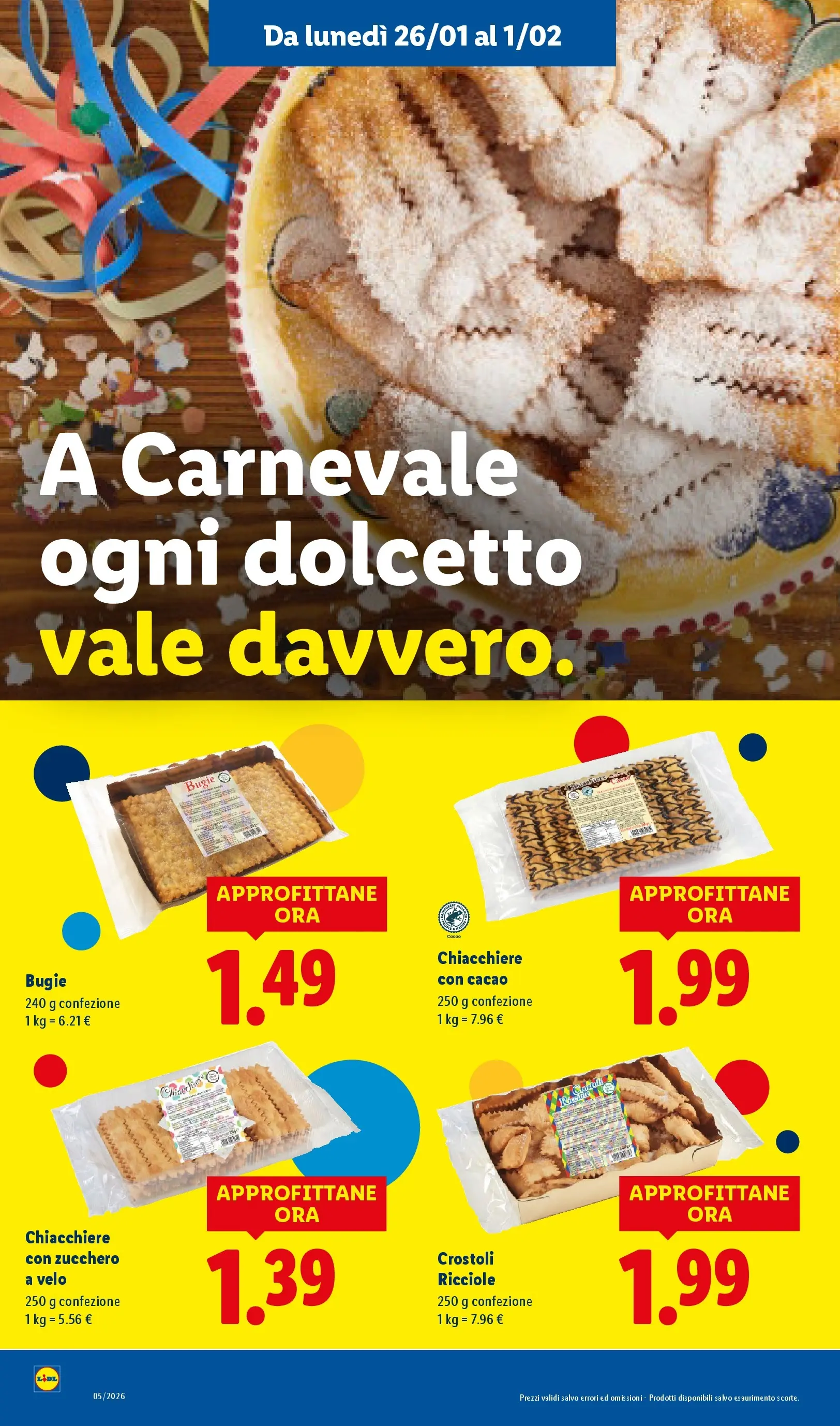 LIDL volantino della prossima settimana dal ﻿22/01/2026﻿ 📣 | Pagina: 50 | Prodotti: Zucchero, Cacao
