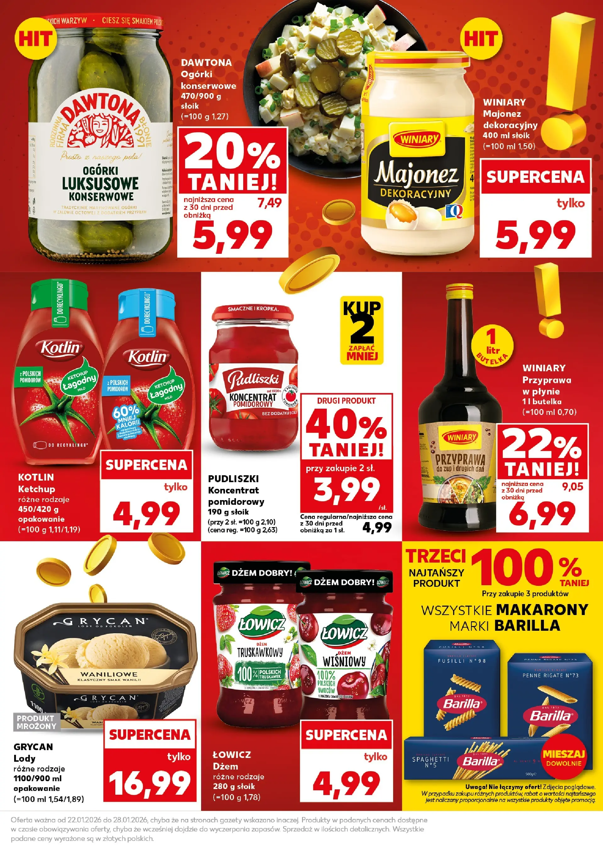 Kaufland gazetka - Super weekend od 24.01.2026 - od jutra PDF | Strona: 9 | Produkty: Penne, Dżem, Makarony, Majonez