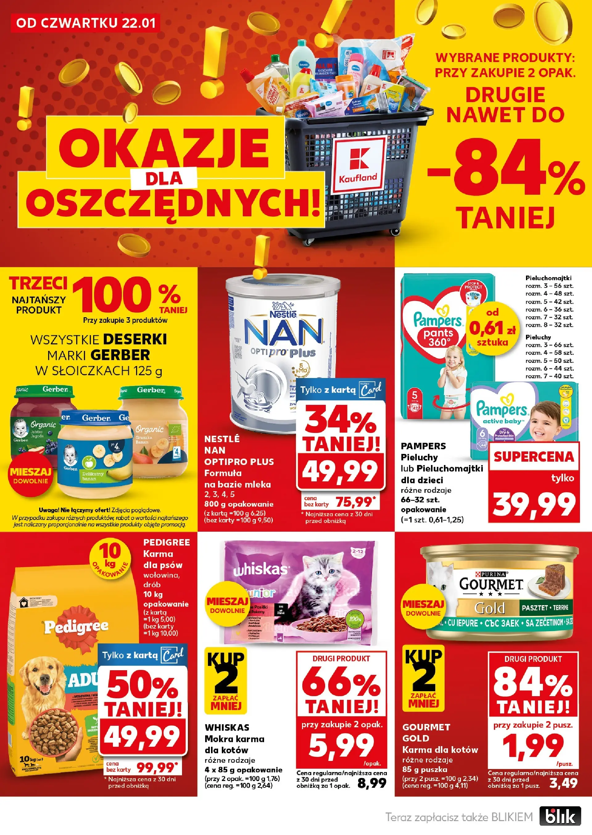 Kaufland gazetka - Super weekend od 24.01.2026 - od jutra PDF | Strona: 12 | Produkty: Pampers, Pieluchomajtki, Pedigree, Wołowina
