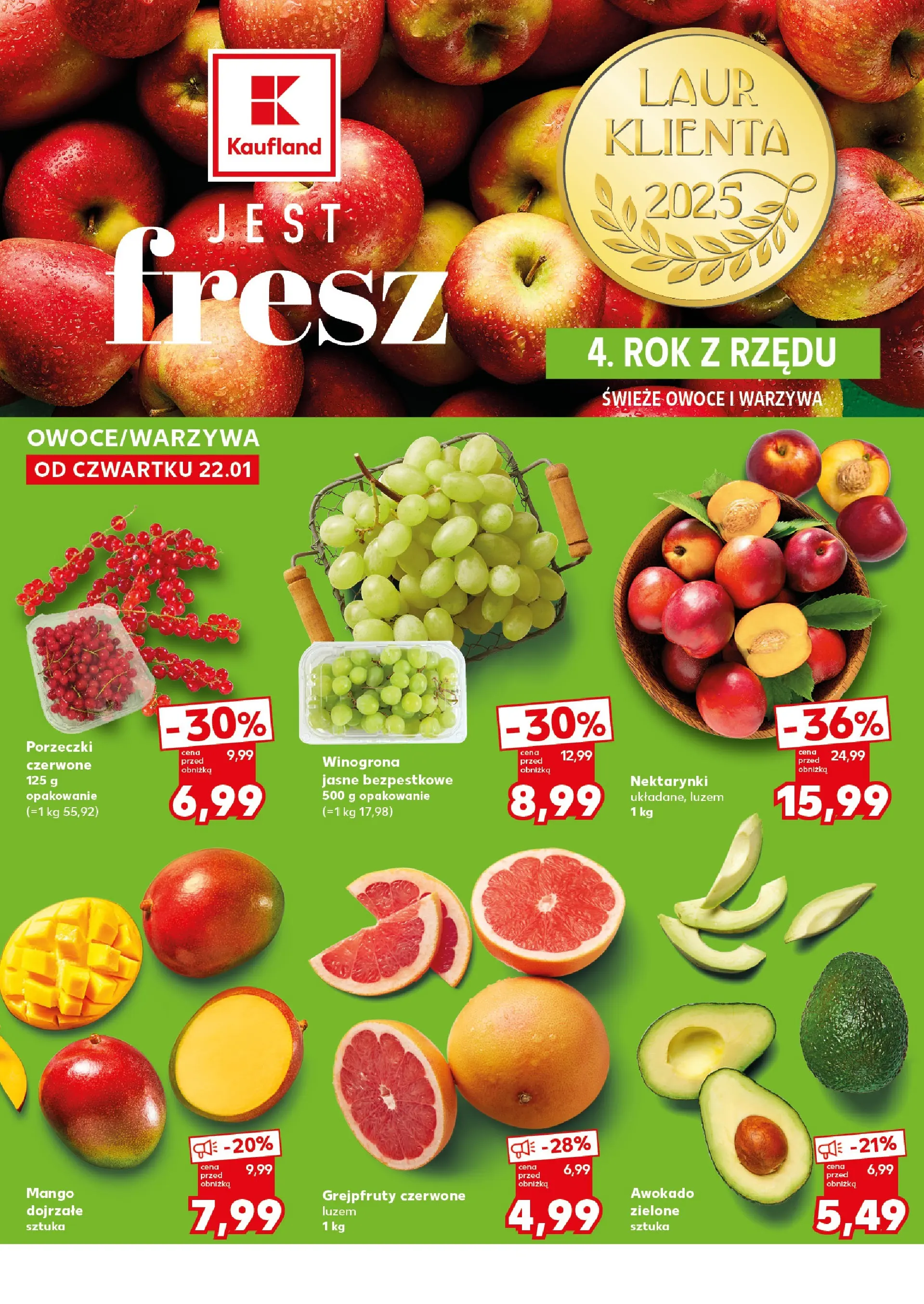 Kaufland gazetka - Super weekend od 24.01.2026 - od jutra PDF | Strona: 14 | Produkty: Mango, Winogrona, Awokado, Warzywa