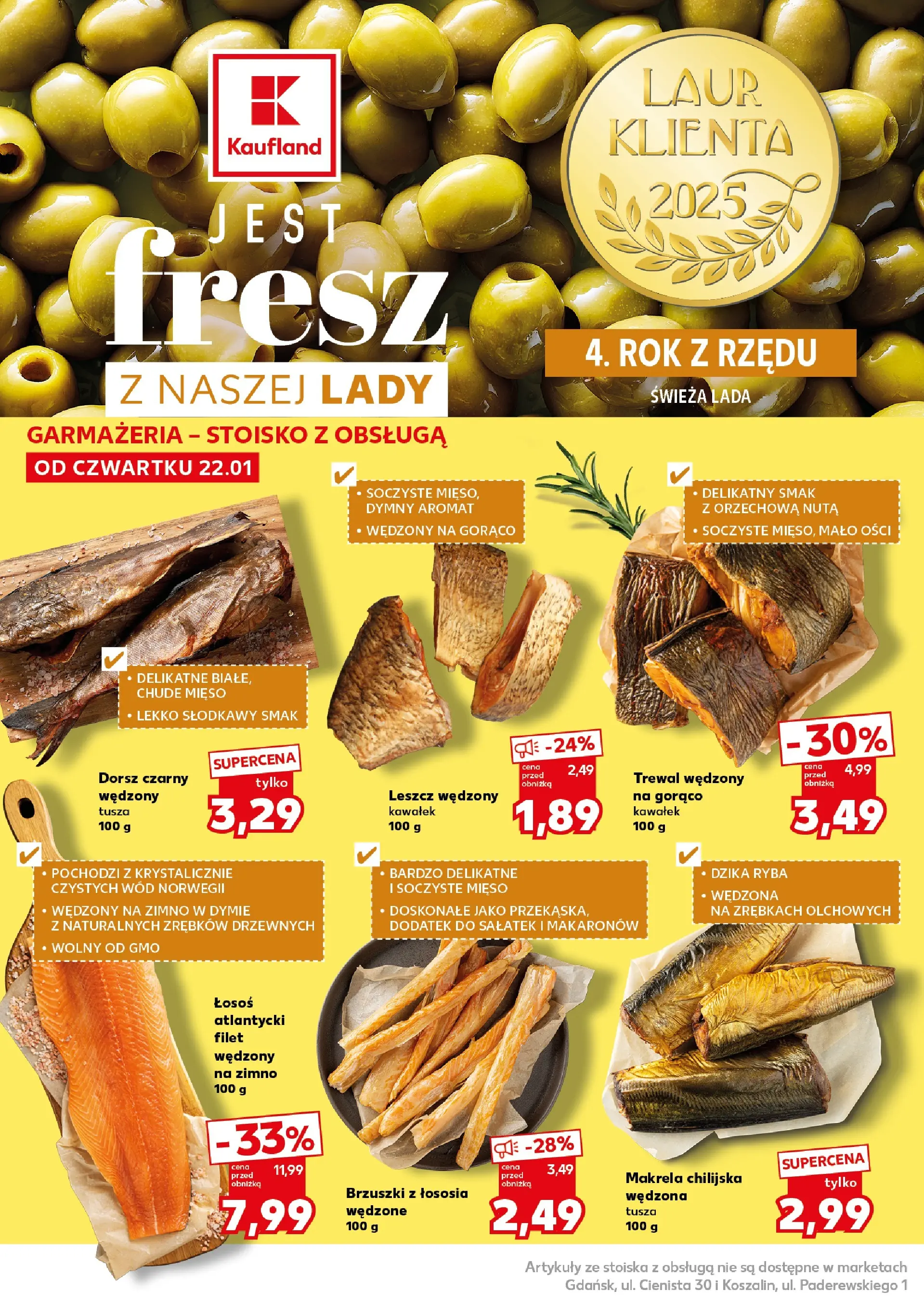 Kaufland gazetka - Super weekend od 24.01.2026 - od jutra PDF | Strona: 18 | Produkty: Łosoś atlantycki, Mięso, Dorsz, Brzuszki z łososia