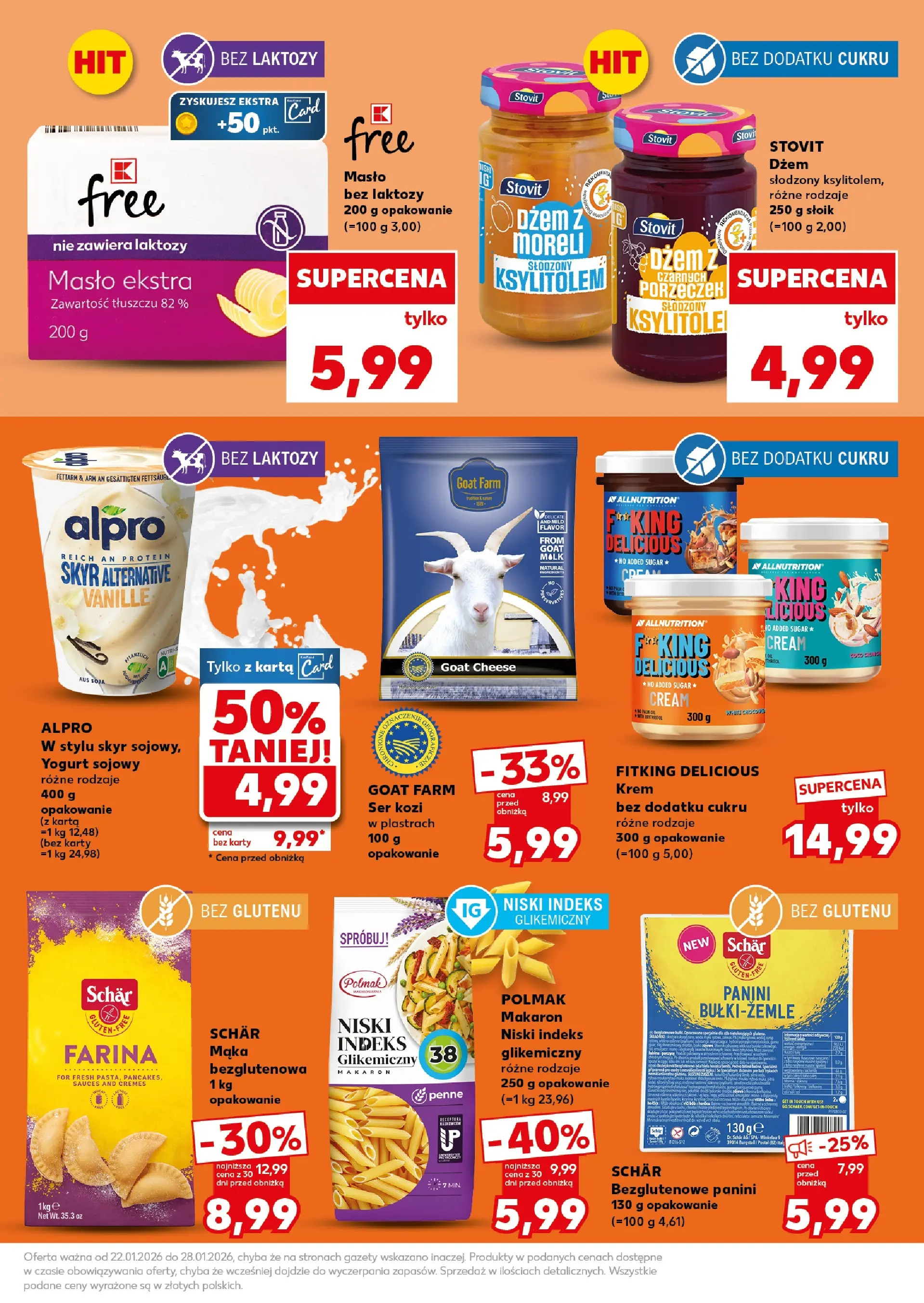 Kaufland gazetka - Super weekend od 24.01.2026 - od jutra PDF | Strona: 23 | Produkty: Karta, Bez laktozy, Makaron, Skyr