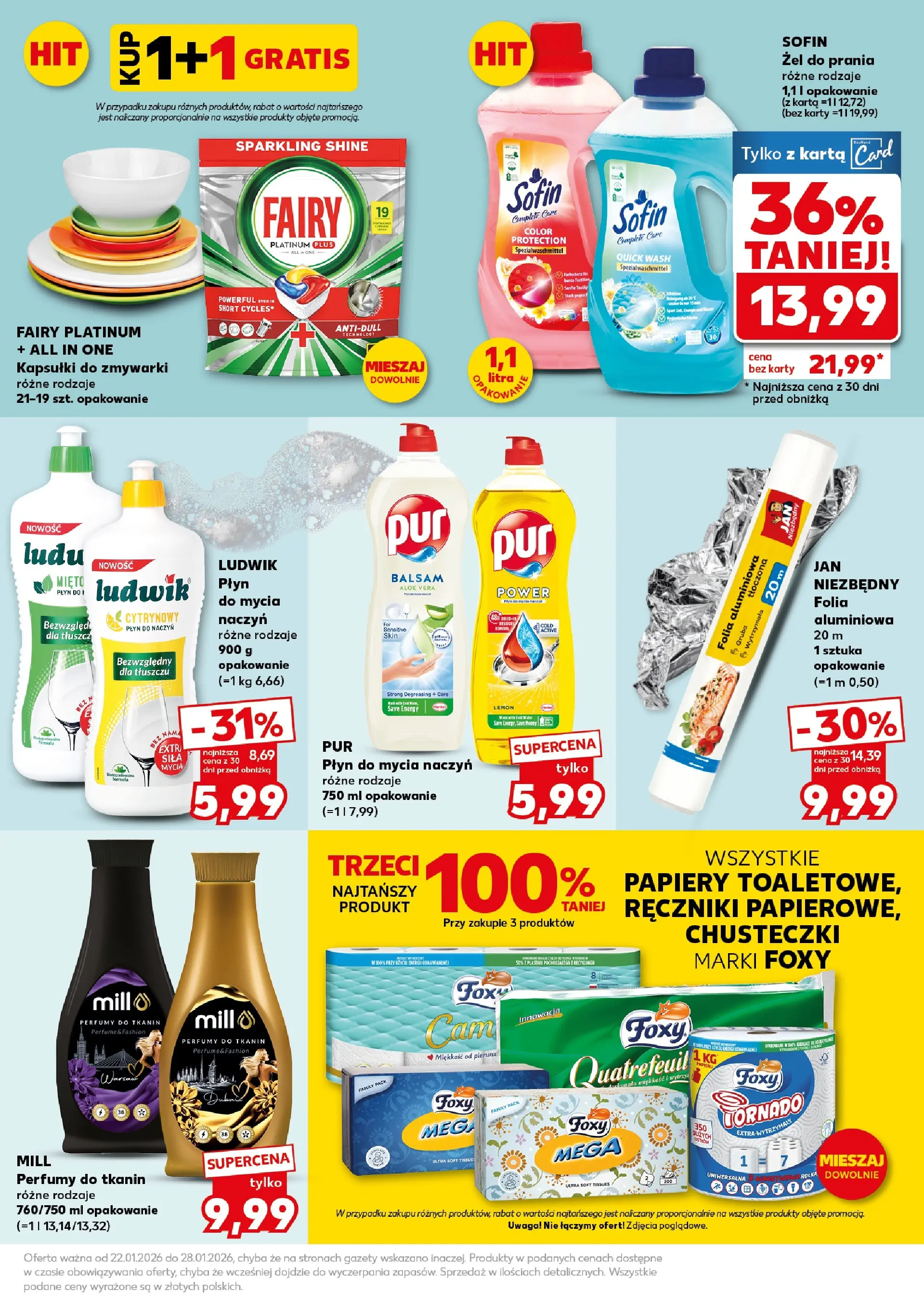 Kaufland gazetka - Super weekend od 24.01.2026 - od jutra PDF | Strona: 27 | Produkty: Fairy platinum, Perfumy, Kapsułki do zmywarki, Płyn do mycia naczyń