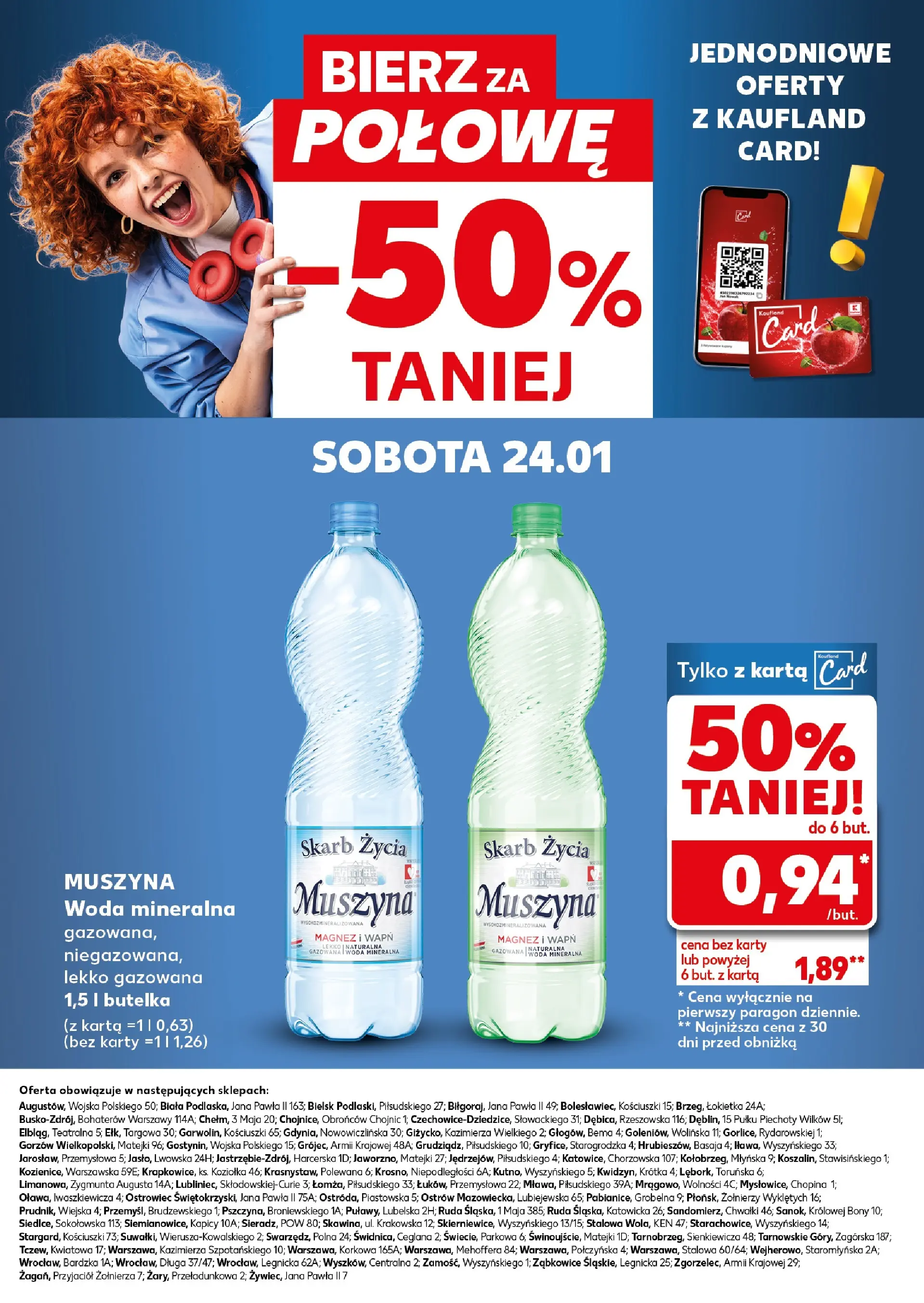 Kaufland gazetka - Super weekend od 24.01.2026 - od jutra PDF | Strona: 28 | Produkty: Karta, Woda